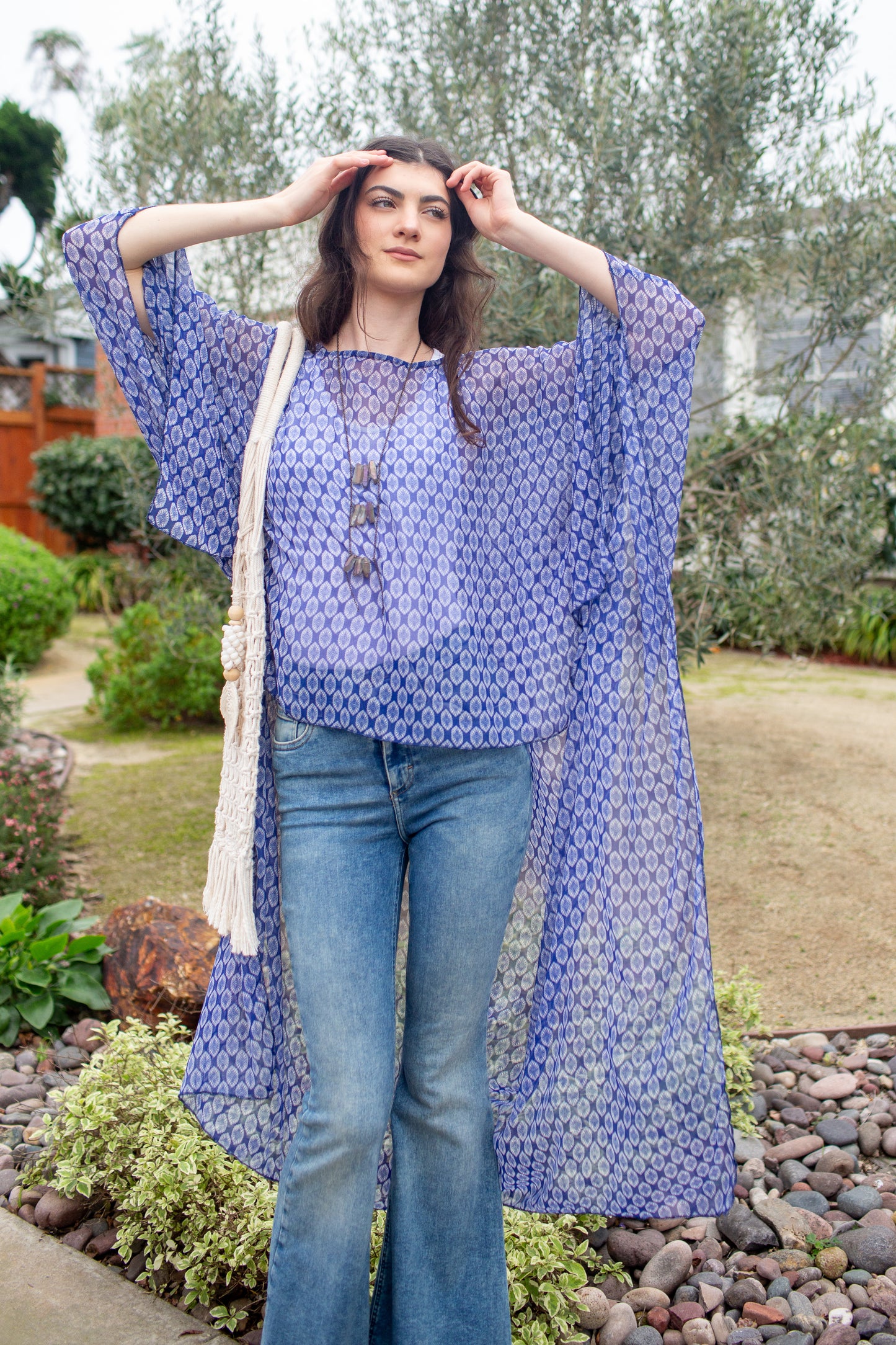 Blue Bazaar Float Scarf Top