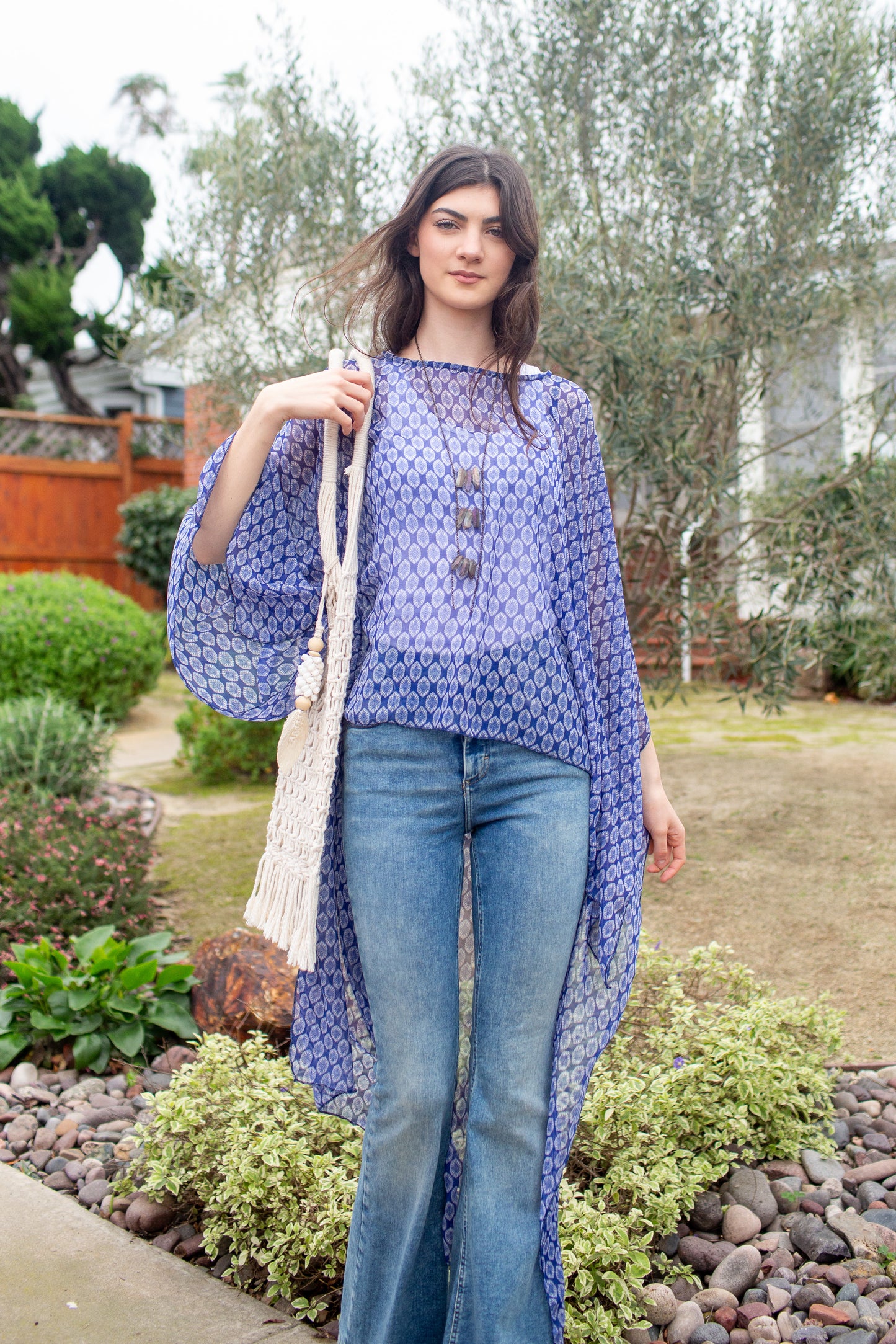 Blue Bazaar Float Scarf Top