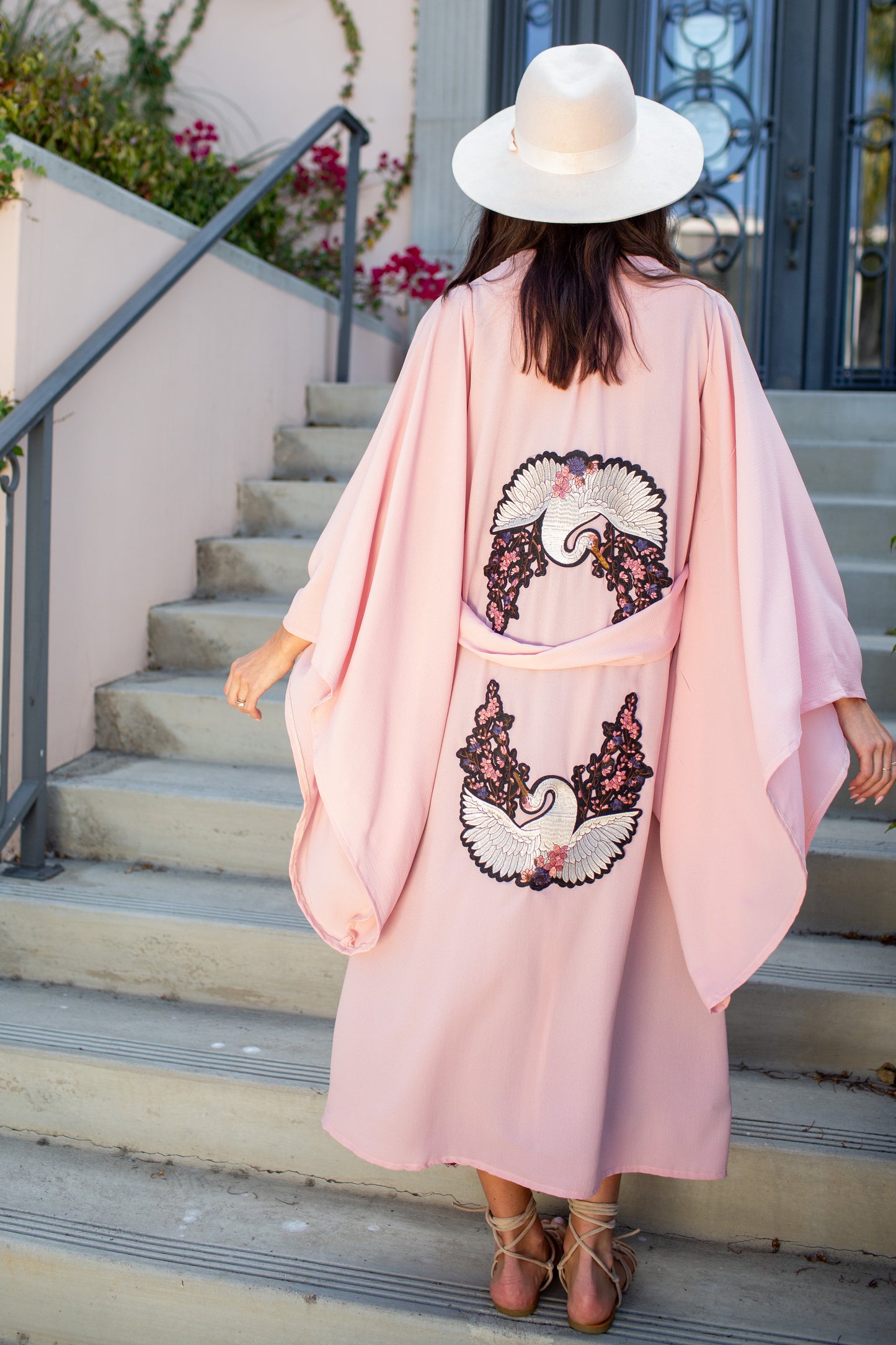 Blushing Crane Kimono