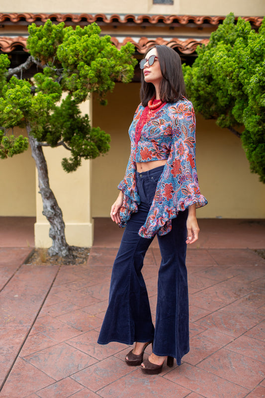 Boogie Muse Wrap Top in Aurora Botanica PRE-ORDER