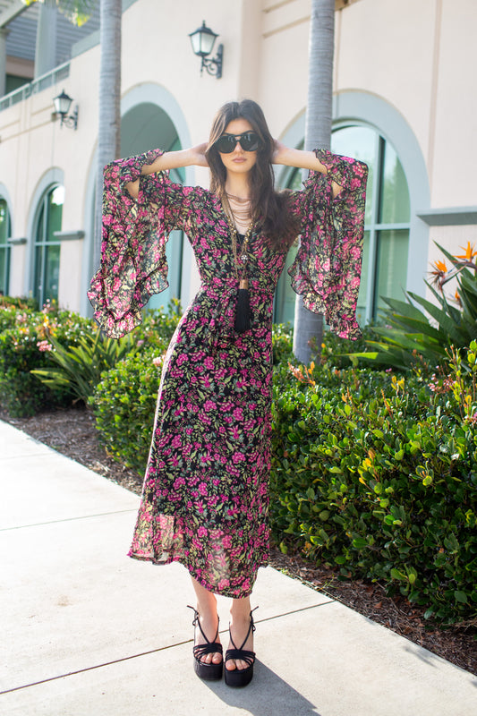 Boogie Muse Wrap Dress in Blackthorn PRE-ORDER