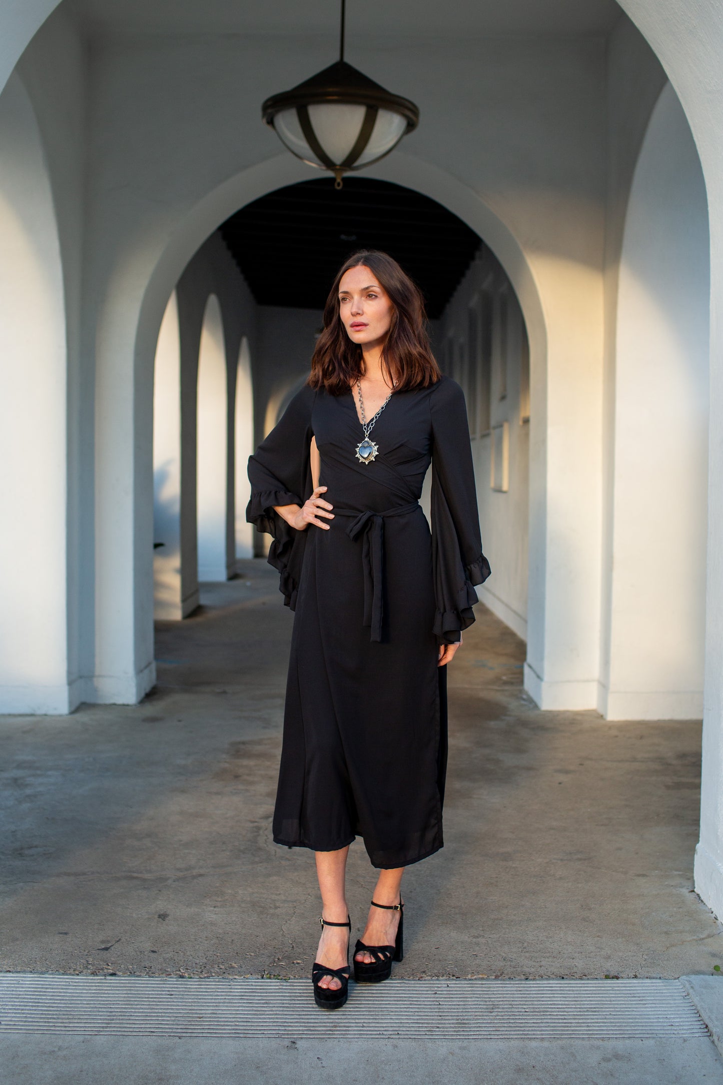 Boogie Muse Wrap Dress in Ebony PRE-ORDER