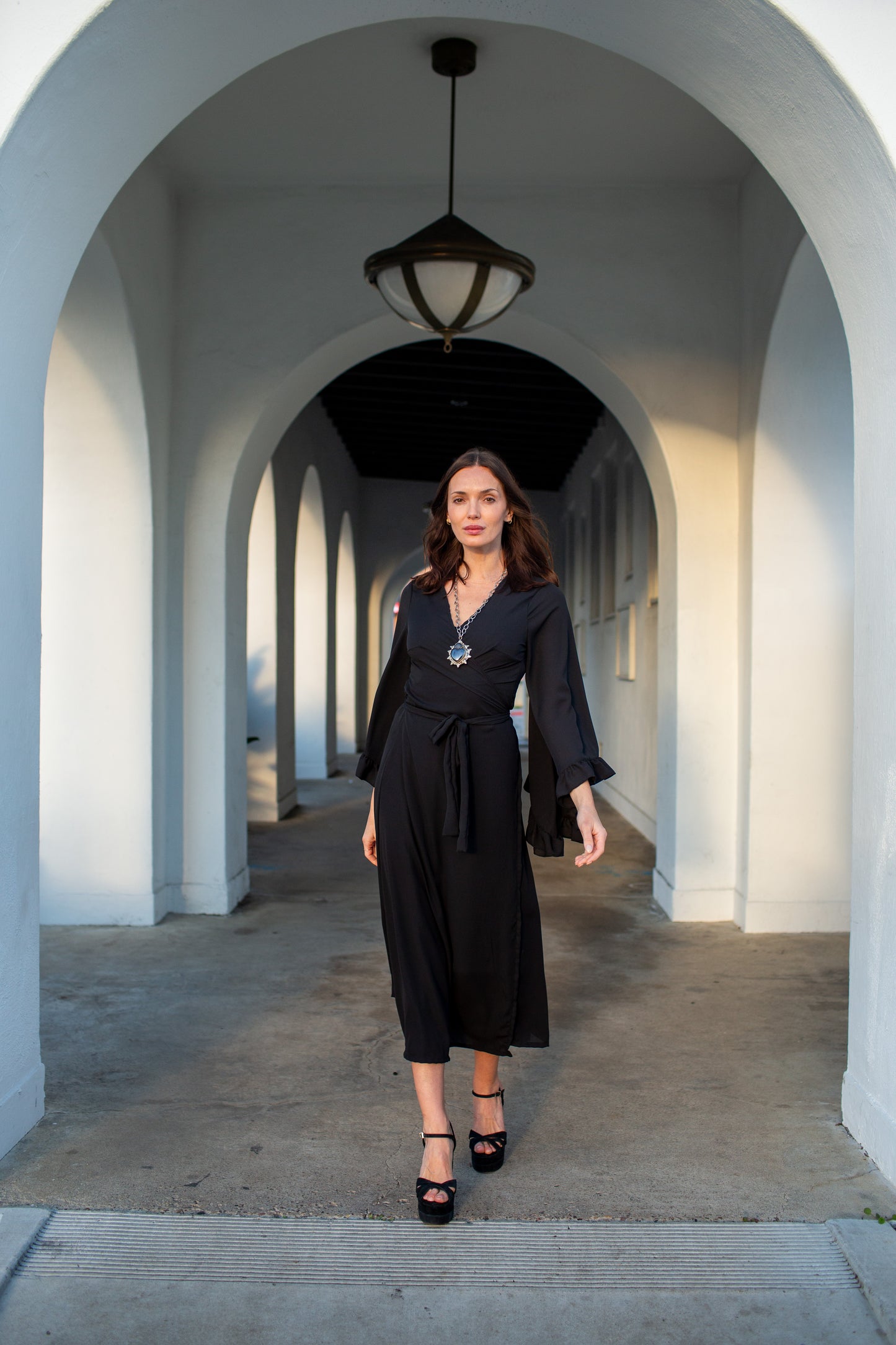 Boogie Muse Wrap Dress in Ebony PRE-ORDER