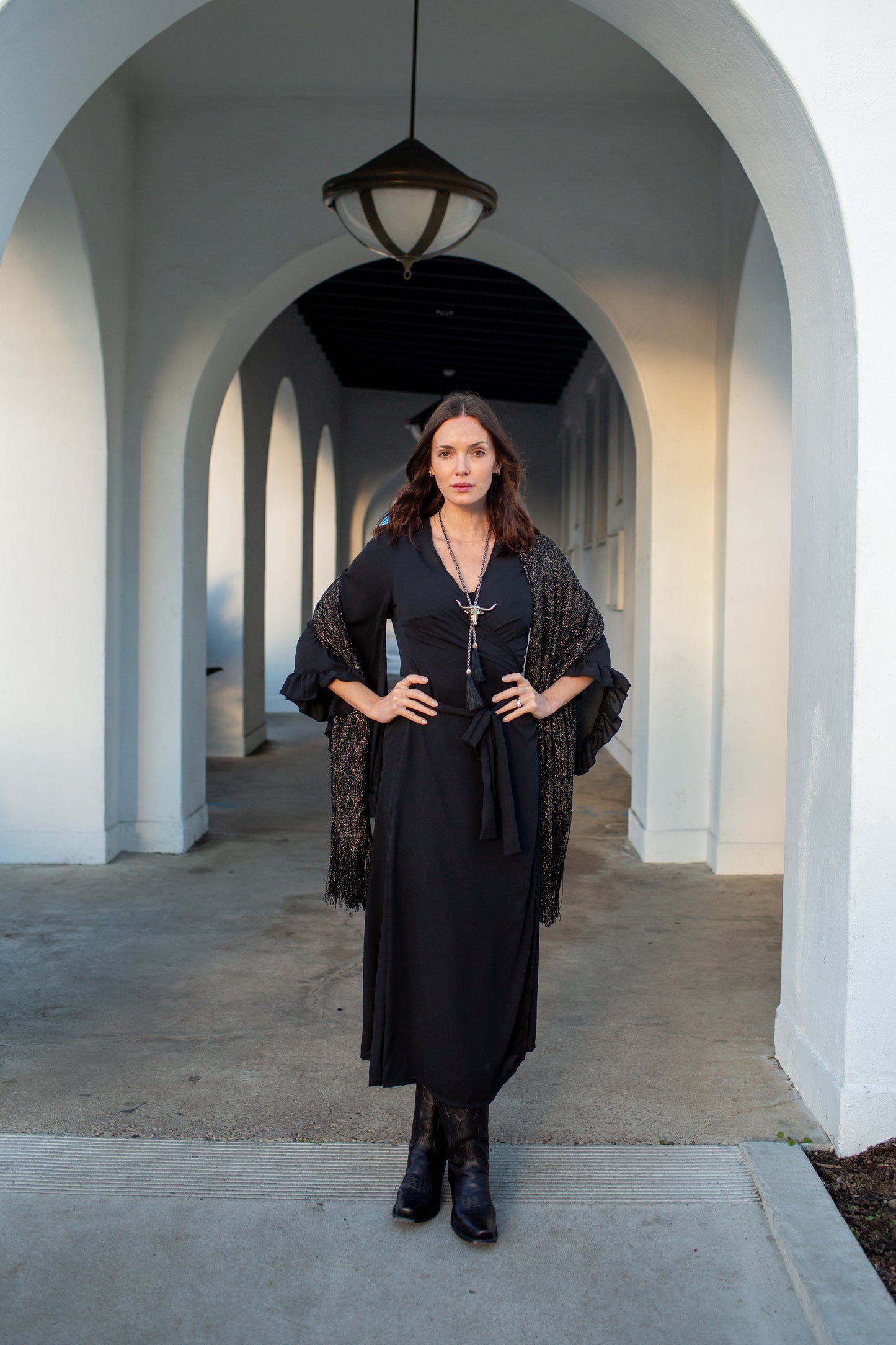 Boogie Muse Wrap Dress in Ebony PRE-ORDER