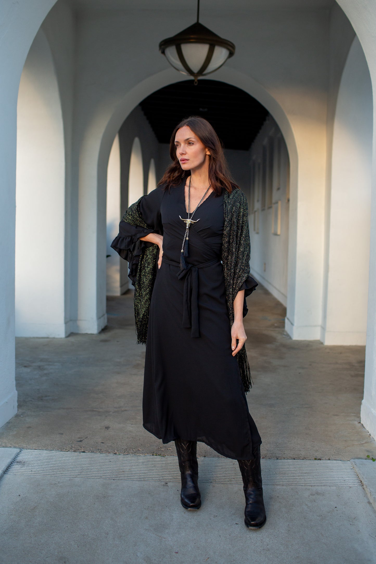 Boogie Muse Wrap Dress in Ebony PRE-ORDER
