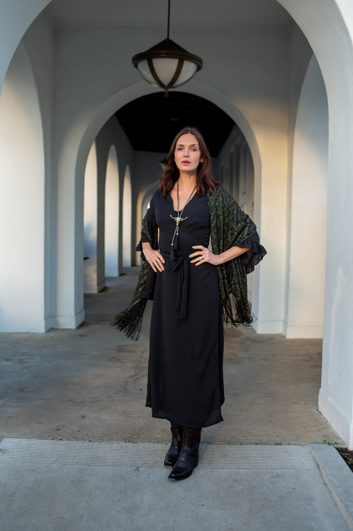 Boogie Muse Wrap Dress in Ebony PRE-ORDER