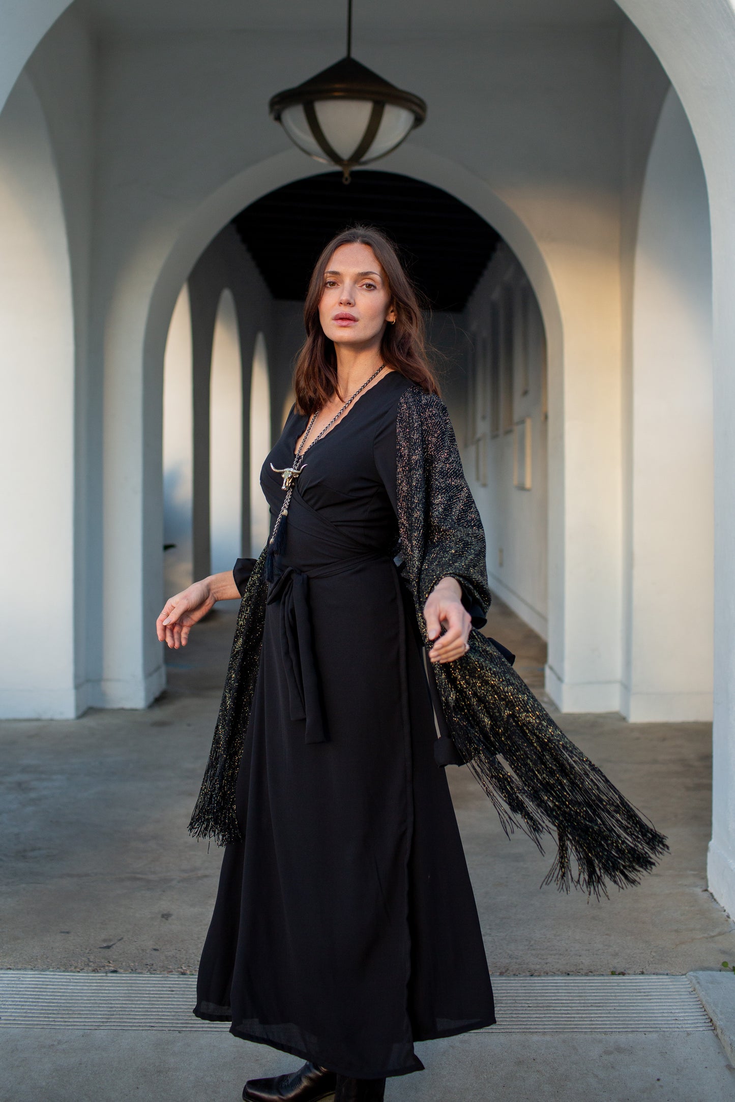 Boogie Muse Wrap Dress in Ebony PRE-ORDER