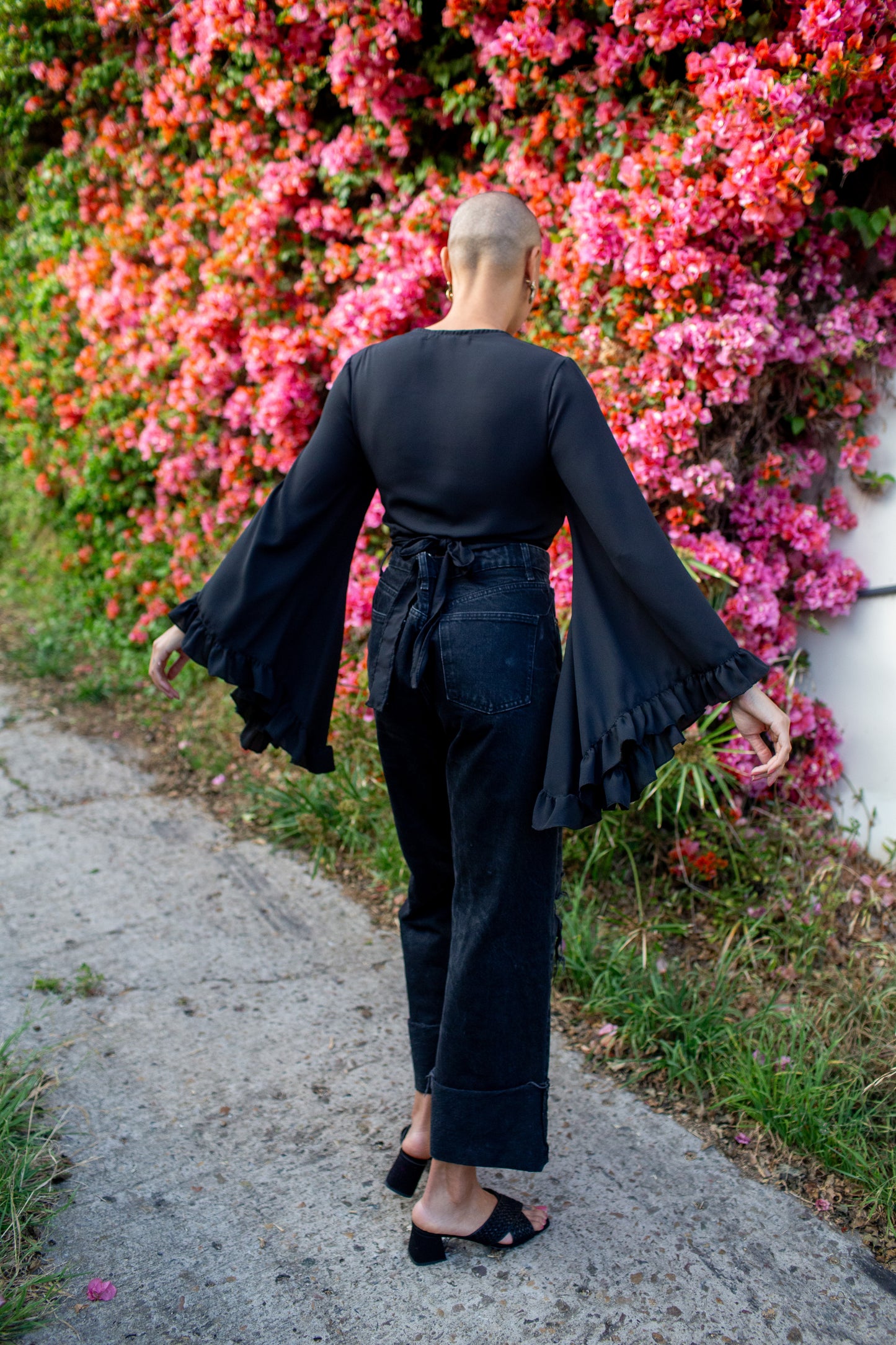 Boogie Muse Wrap Top in Onyx
