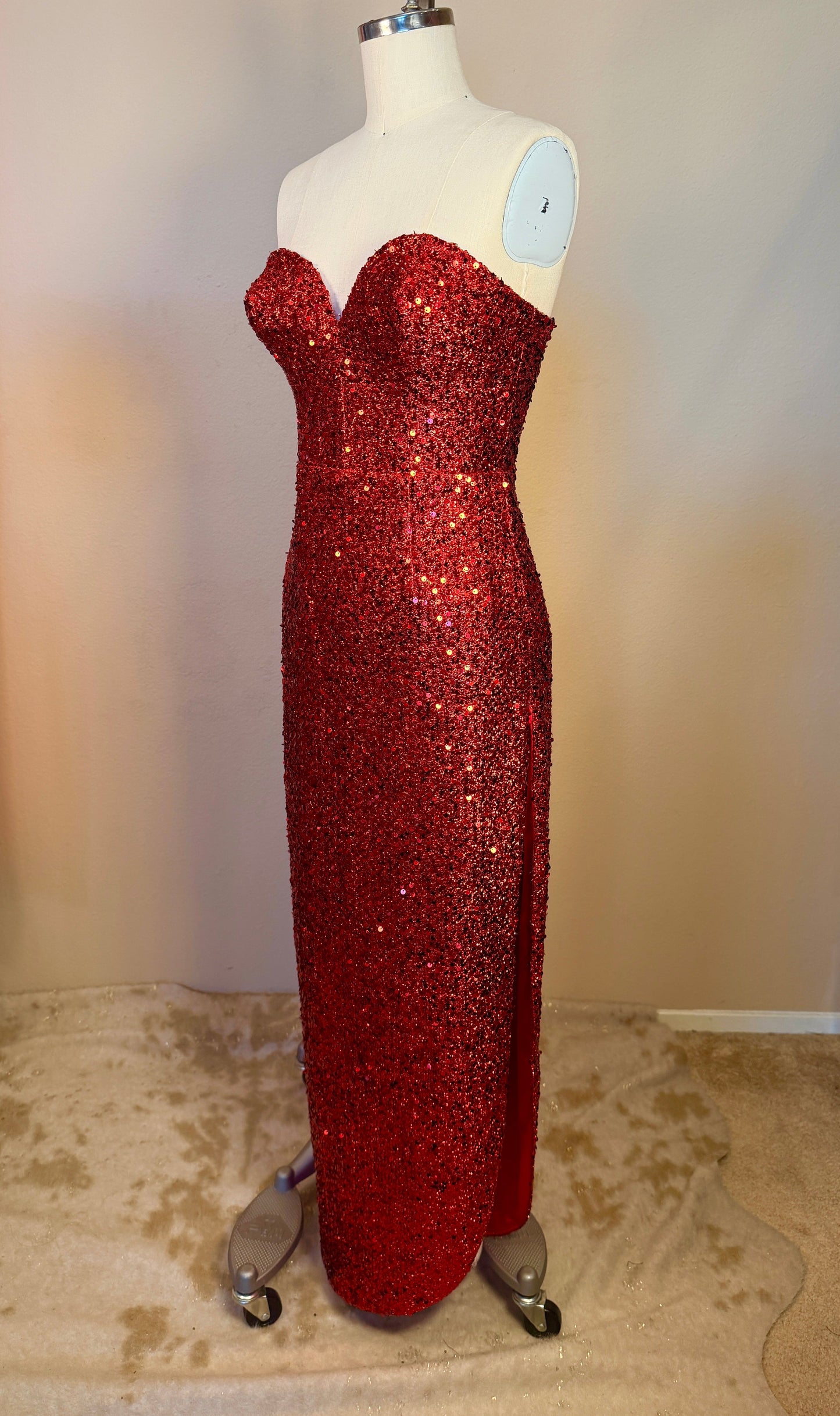In the Spotlight Dress Red