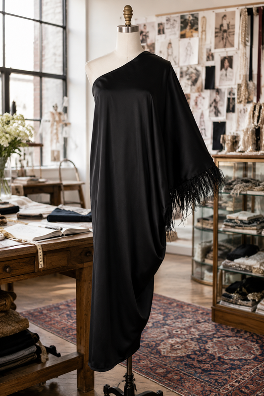 Chelziah Caftan in Obsidian PRE-ORDER