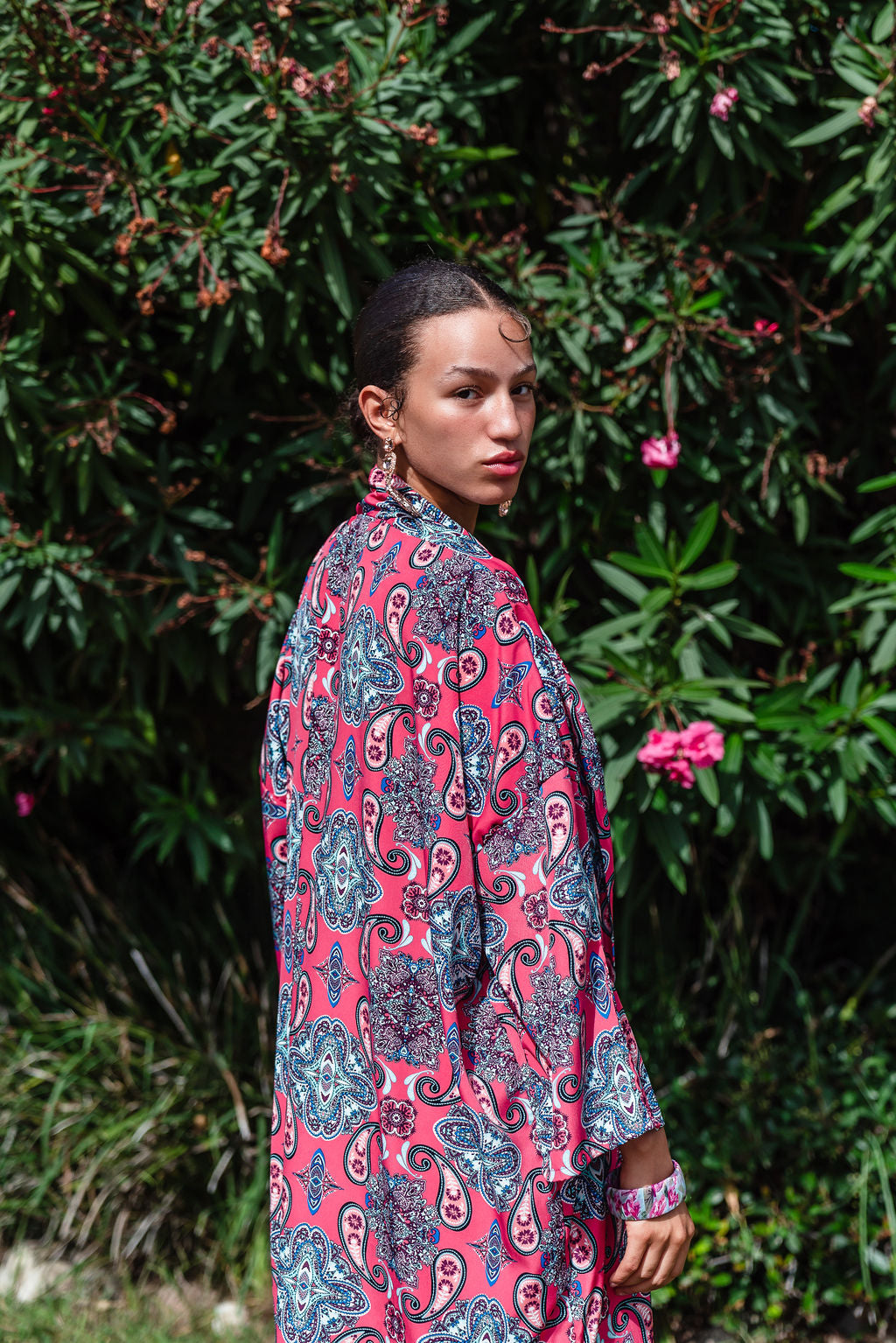Moonchild Duster in Scarlet Coral Rose