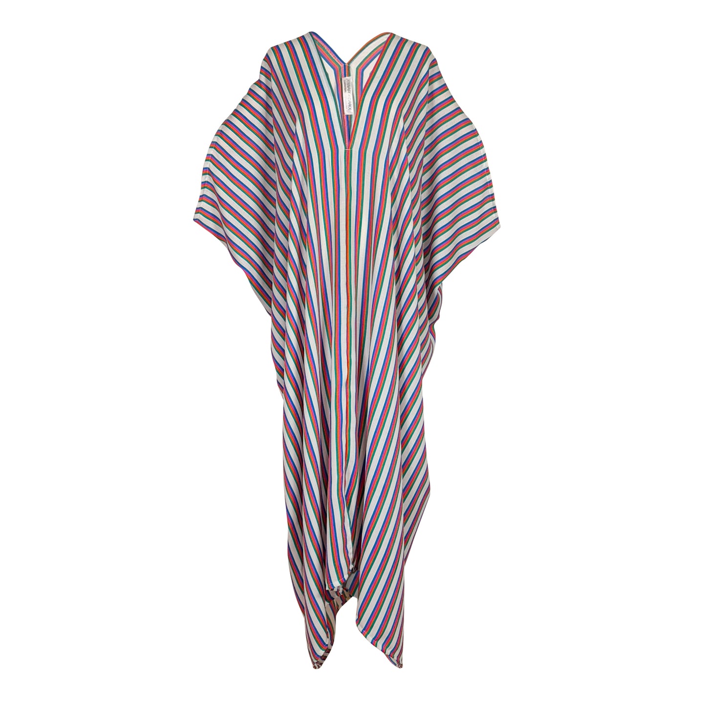 Cafe au Soleil Striped Caftan