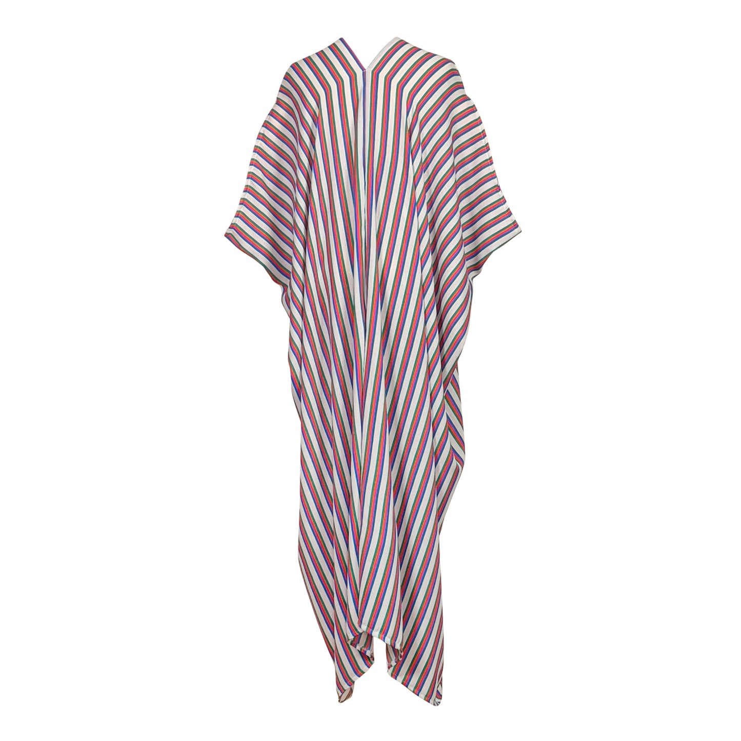 Cafe au Soleil Striped Caftan
