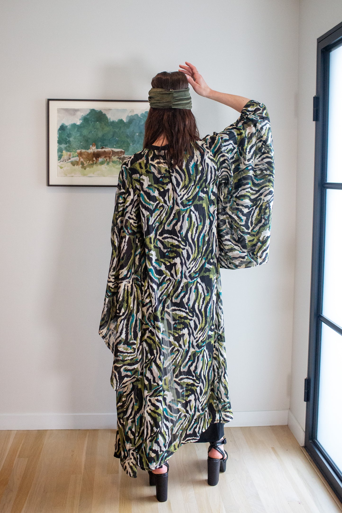 Camille Jungle Print Kimono