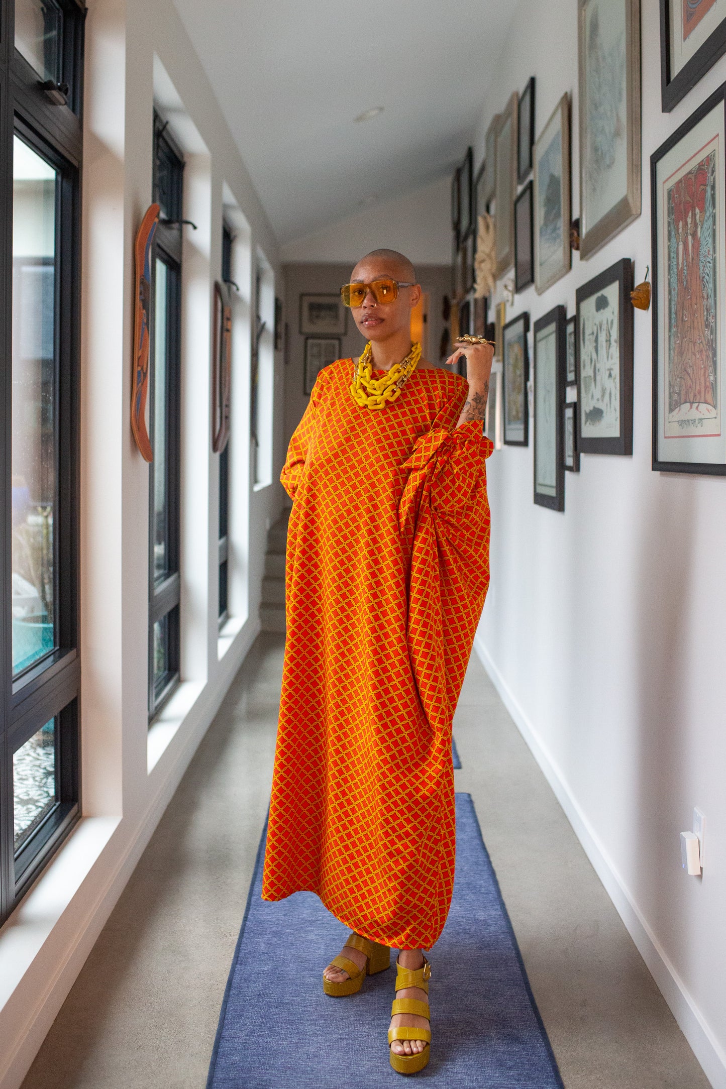 Capri Caftan in Goldenrod