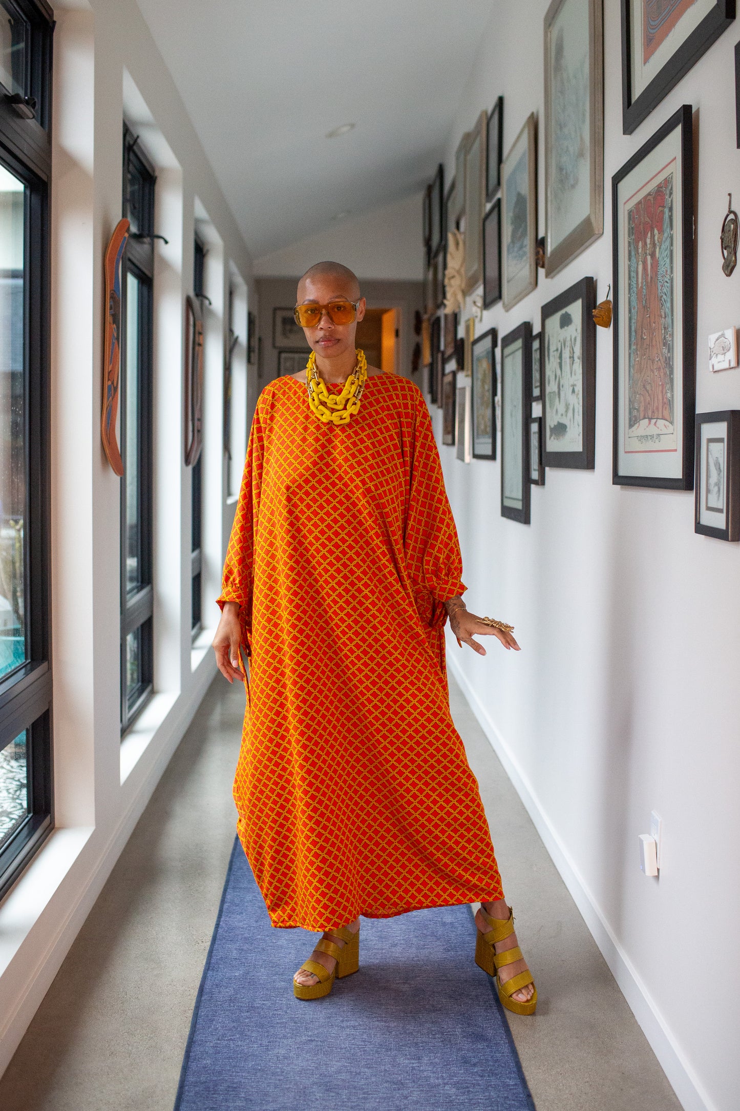 Capri Caftan in Goldenrod