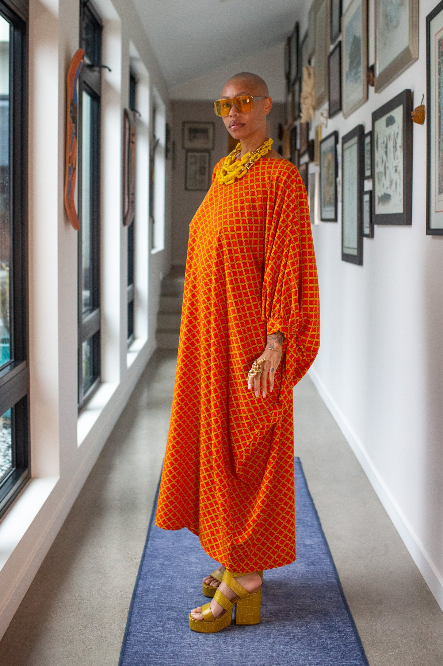 Capri Caftan in Goldenrod