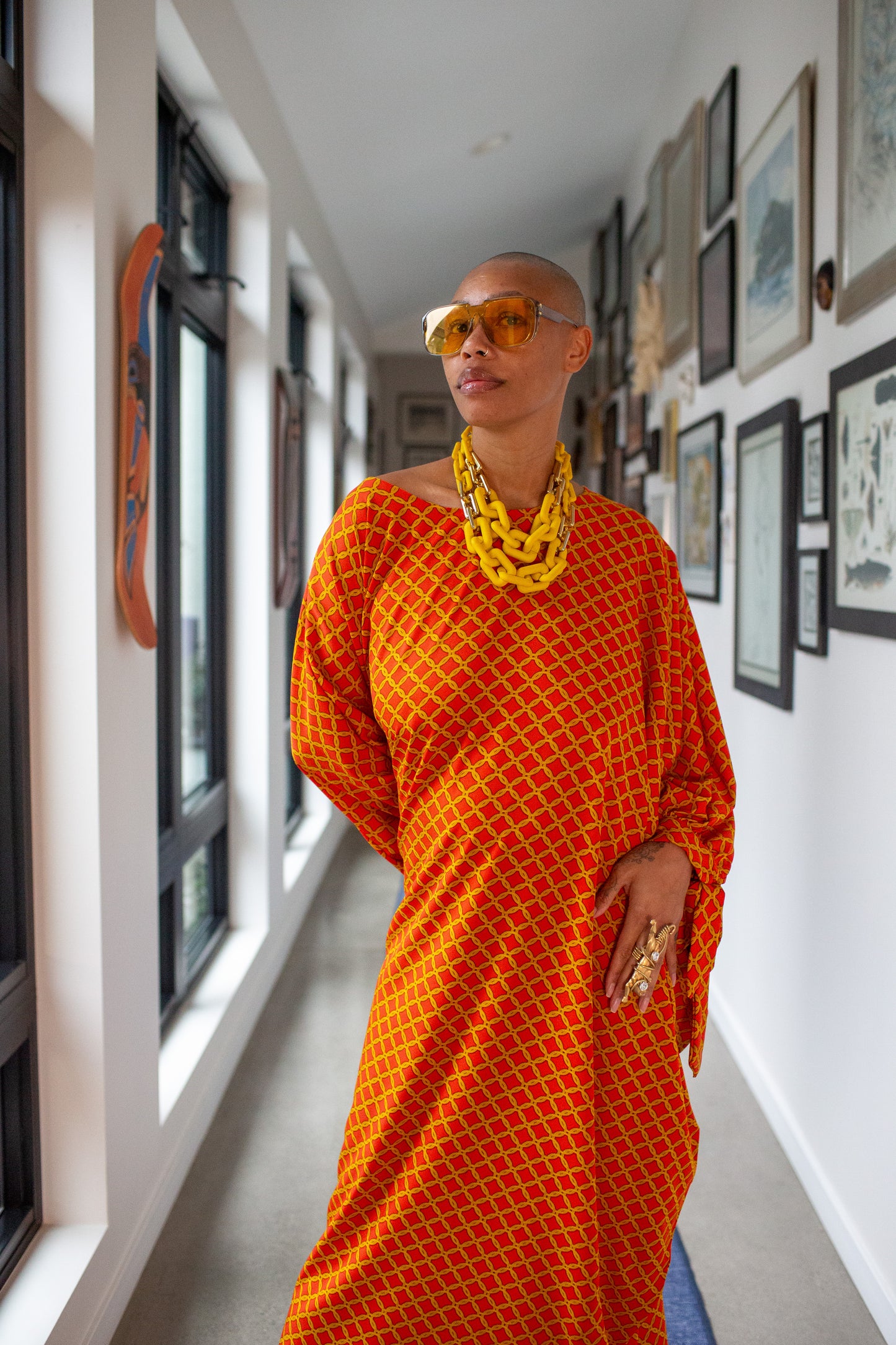 Capri Caftan in Goldenrod
