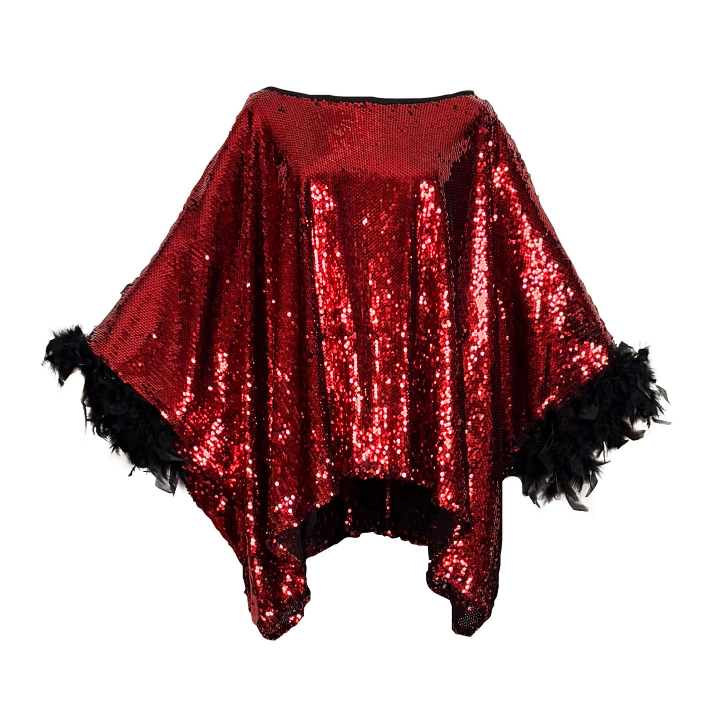 Cara Disco Set in Ruby Sequin