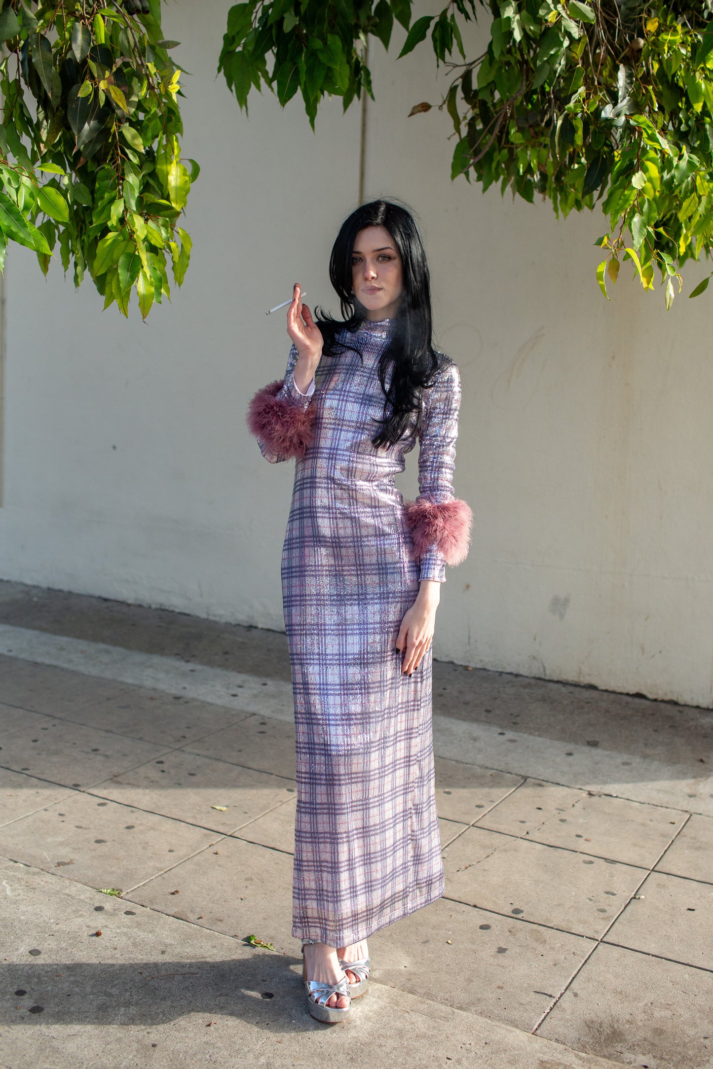 Catroux dress in Berry Baxter Plaid PRE-ORDER