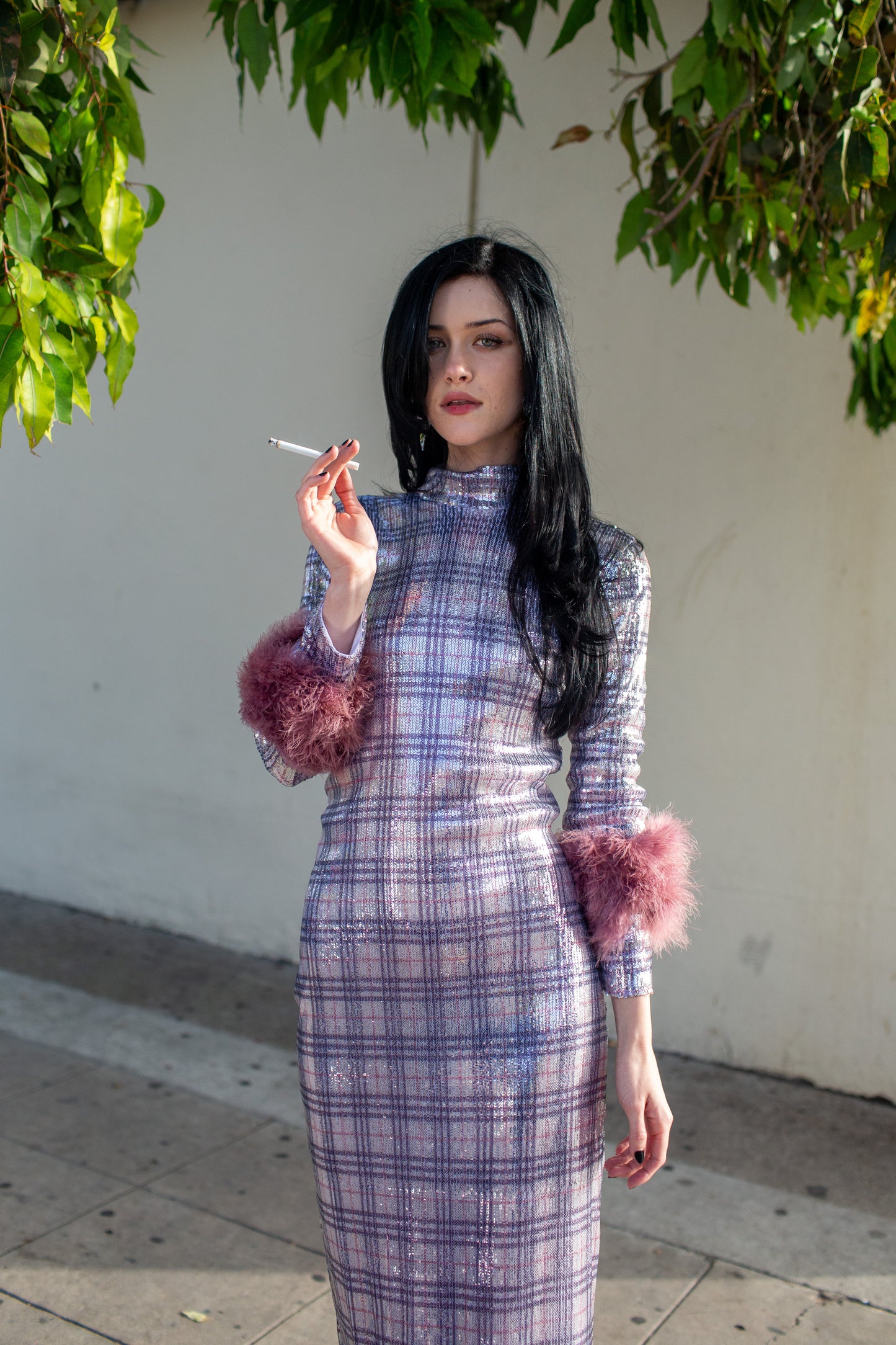 Catroux dress in Berry Baxter Plaid PRE-ORDER