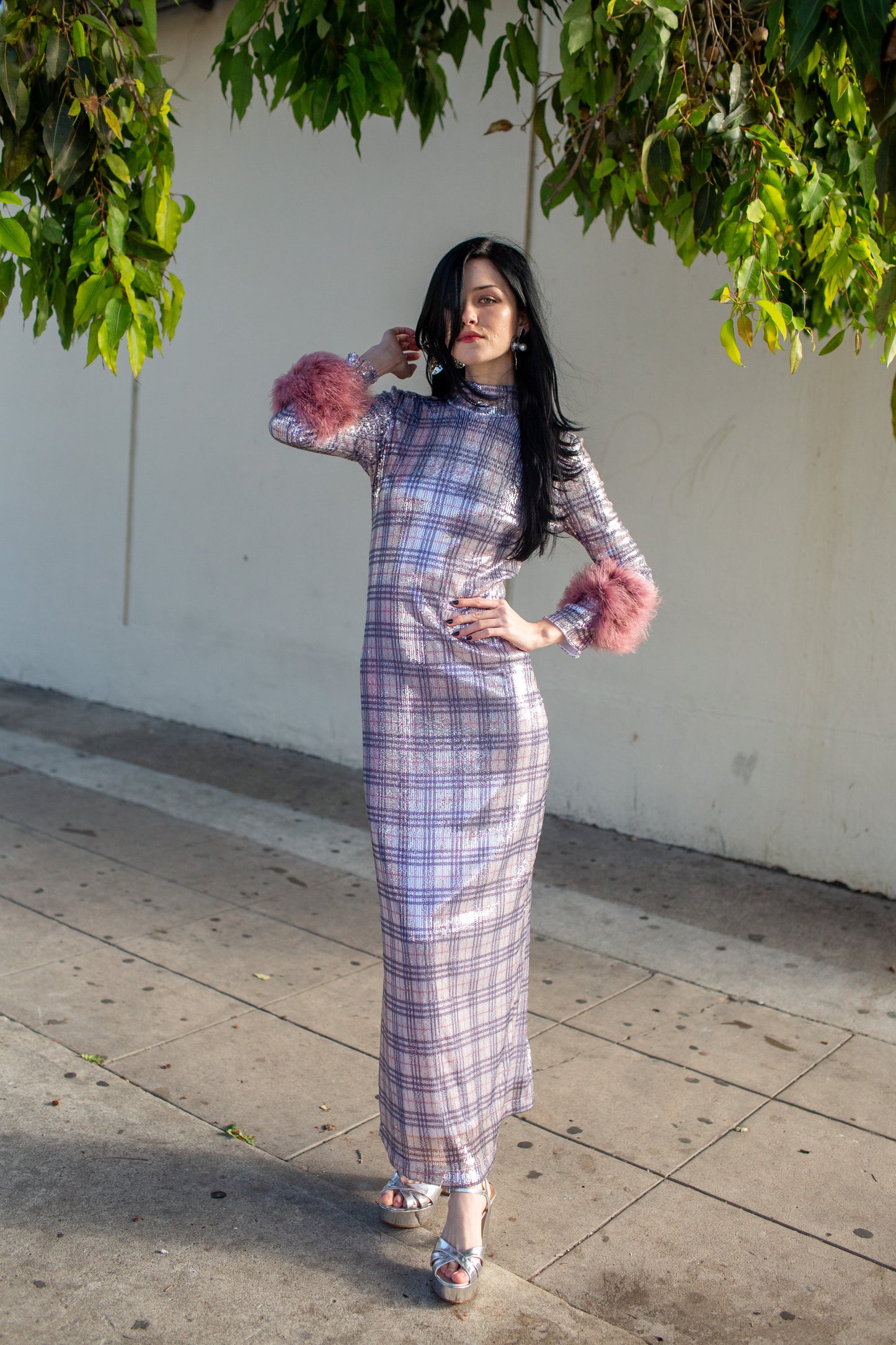 Catroux dress in Berry Baxter Plaid PRE-ORDER