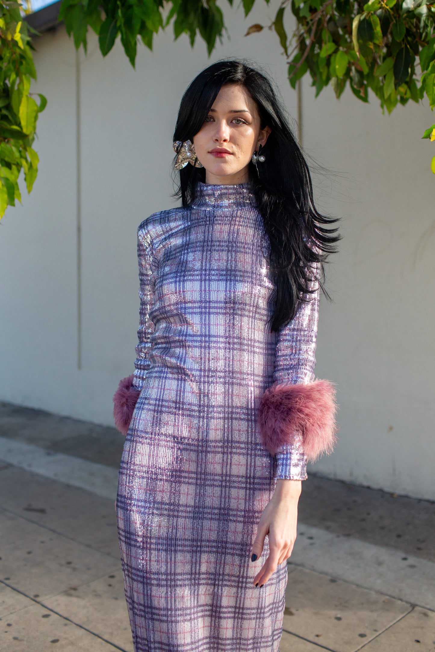 Catroux dress in Berry Baxter Plaid PRE-ORDER