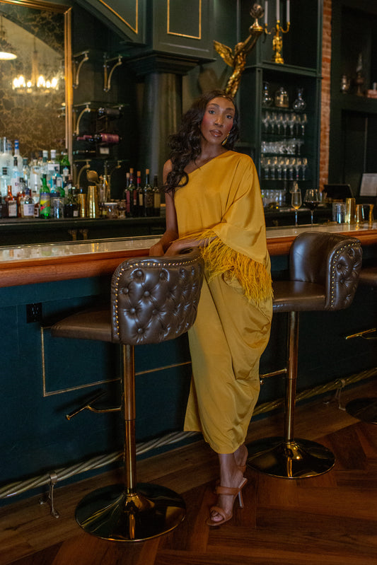 Chelziah Caftan in Amber Aurealia (PREORDER)