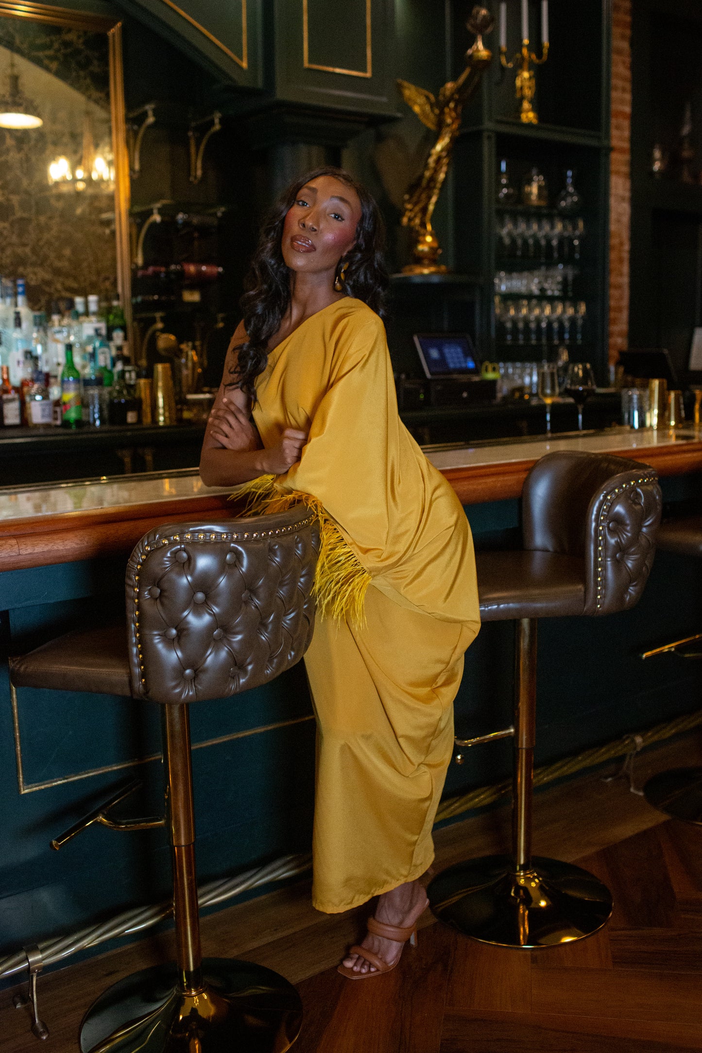 Chelziah Caftan in Amber Aurealia (PREORDER)