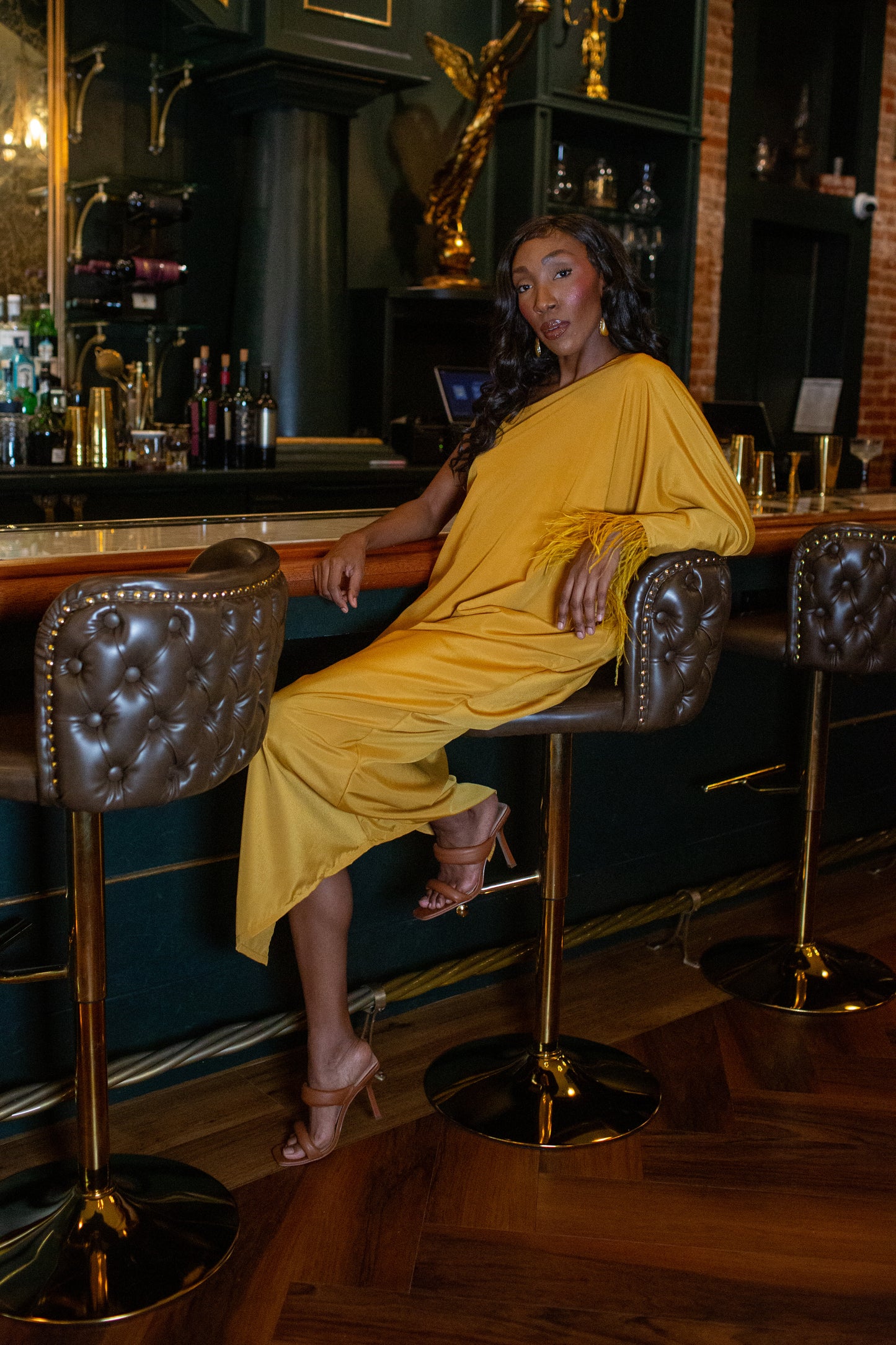 Chelziah Caftan in Amber Aurealia (PREORDER)