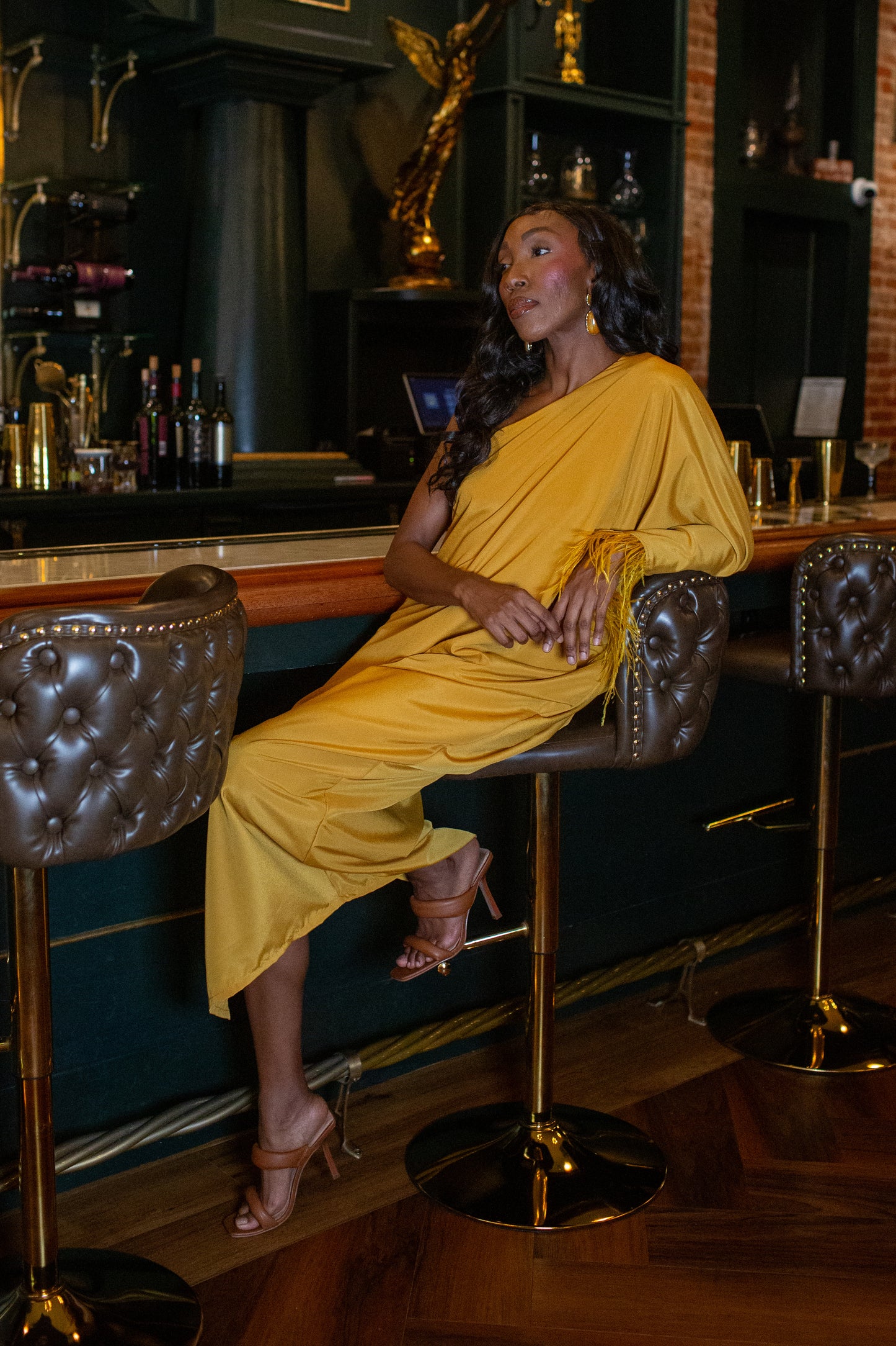 Chelziah Caftan in Amber Aurealia (PREORDER)