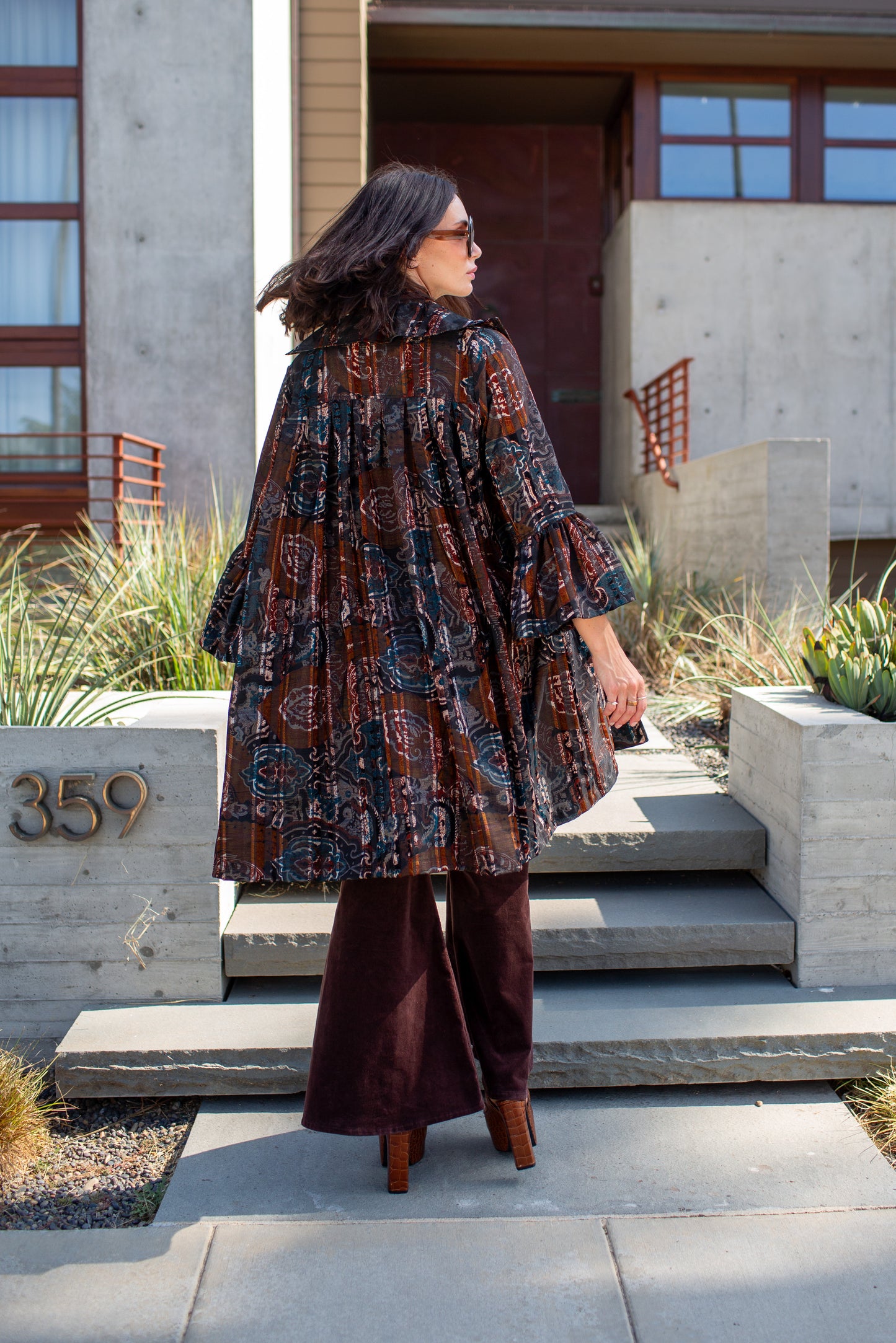 Cordelia Driving Coat in Nomad Tapestry (PRE-ORDER)