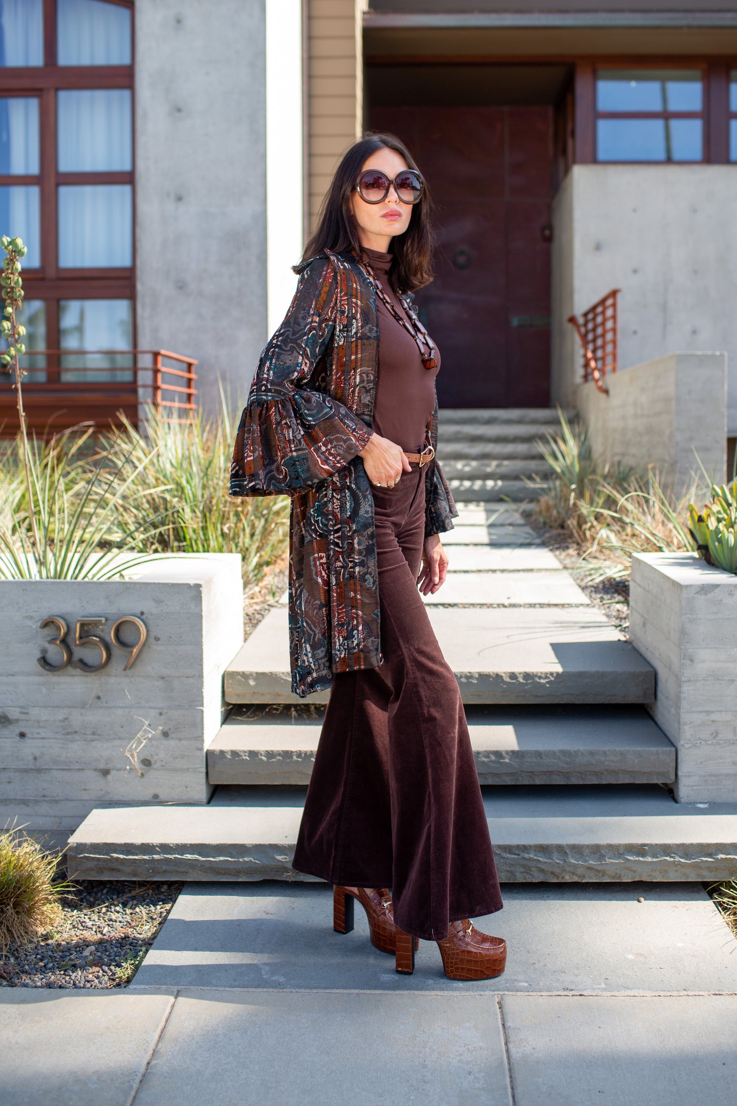 Cordelia Driving Coat in Nomad Tapestry (PRE-ORDER)