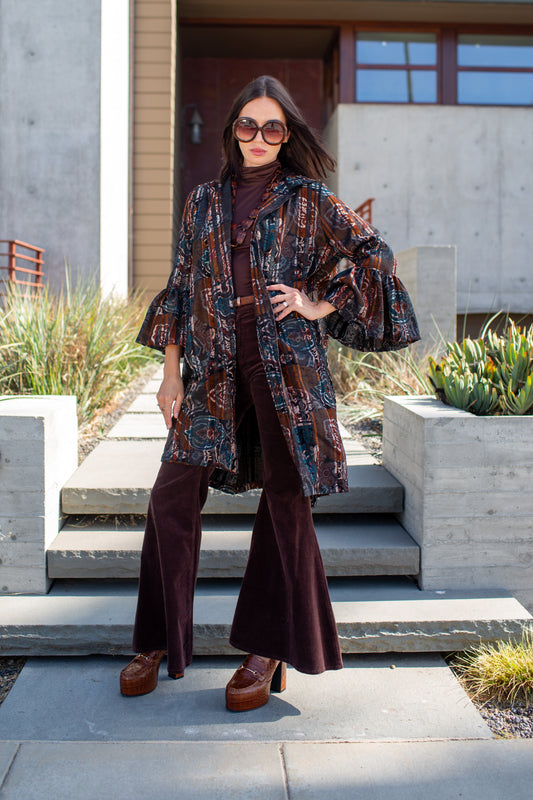 Cordelia Driving Coat in Nomad Tapestry (PRE-ORDER)