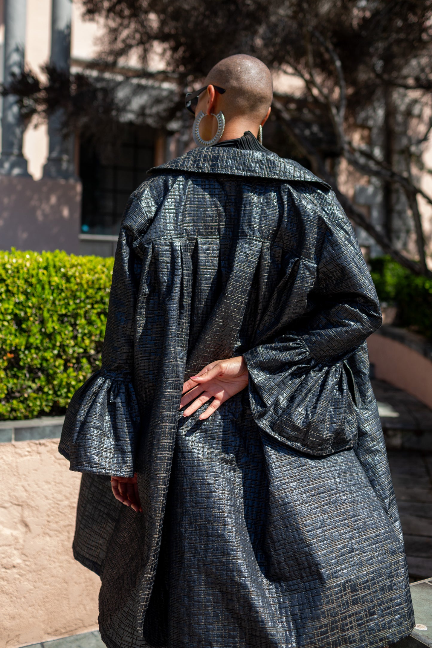Cordelia Driving Coat in Obsidian