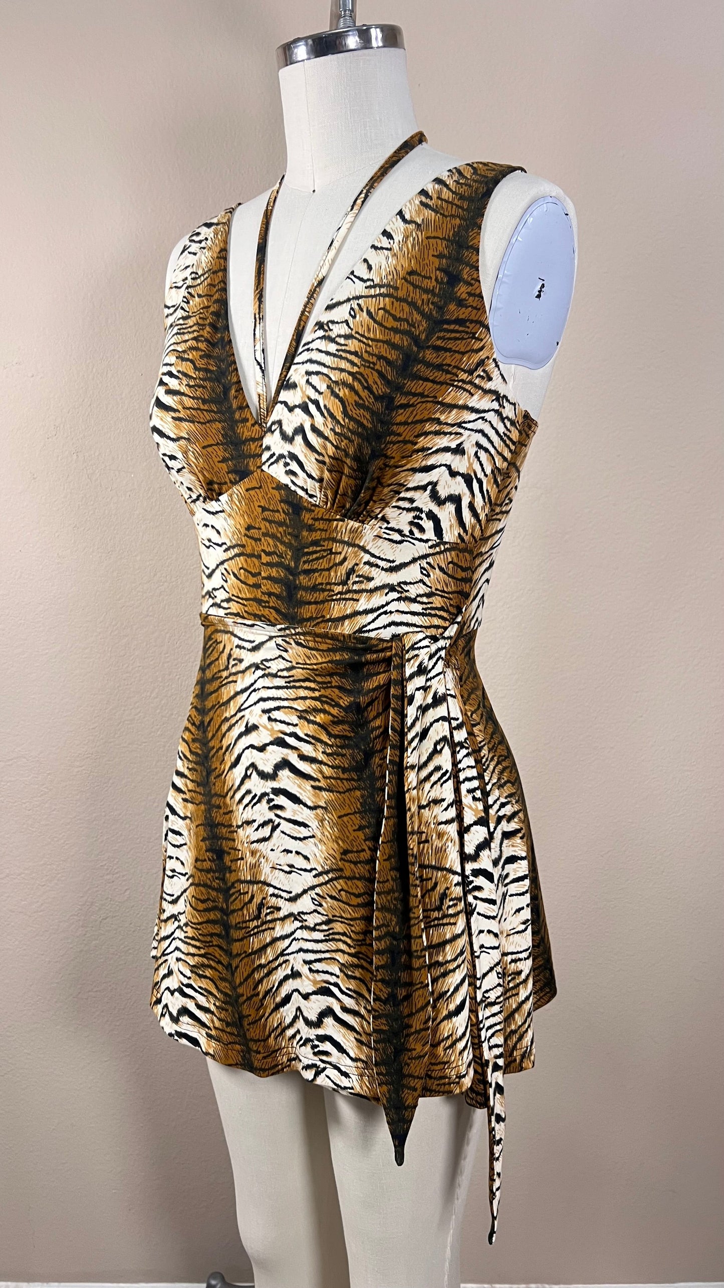 Barbados Baby Romper in Tiger