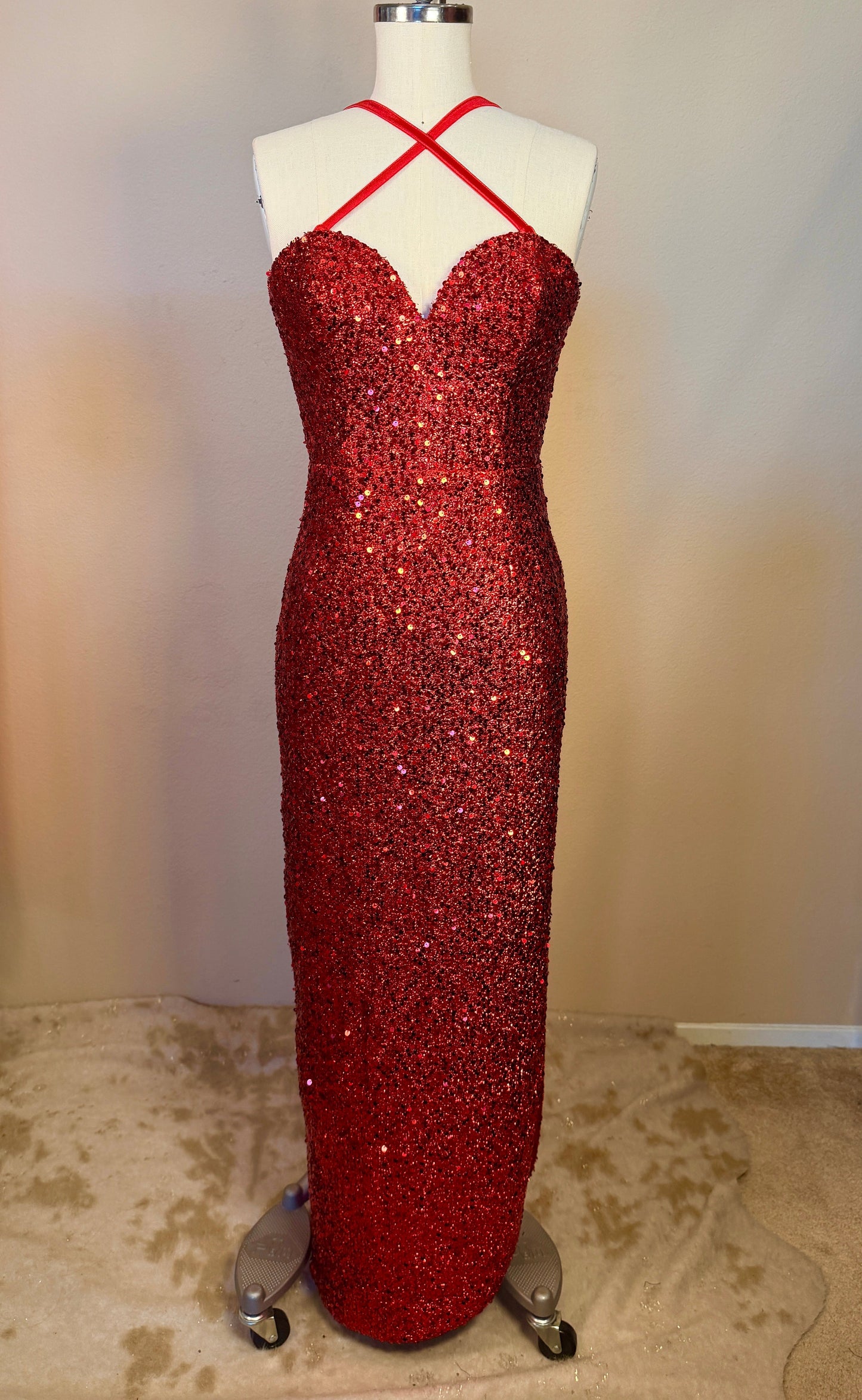 In the Spotlight Dress Red