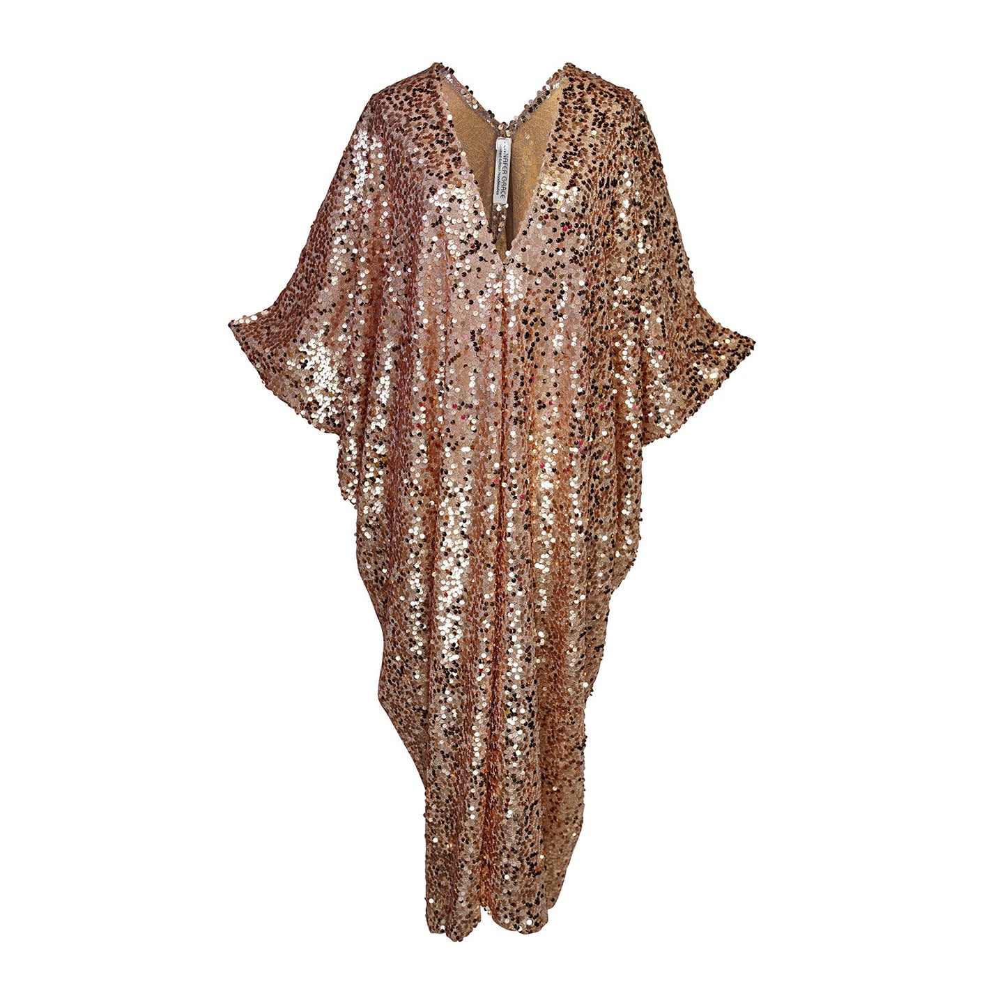 Disco Rose Sequin Caftan Kaftan Dress