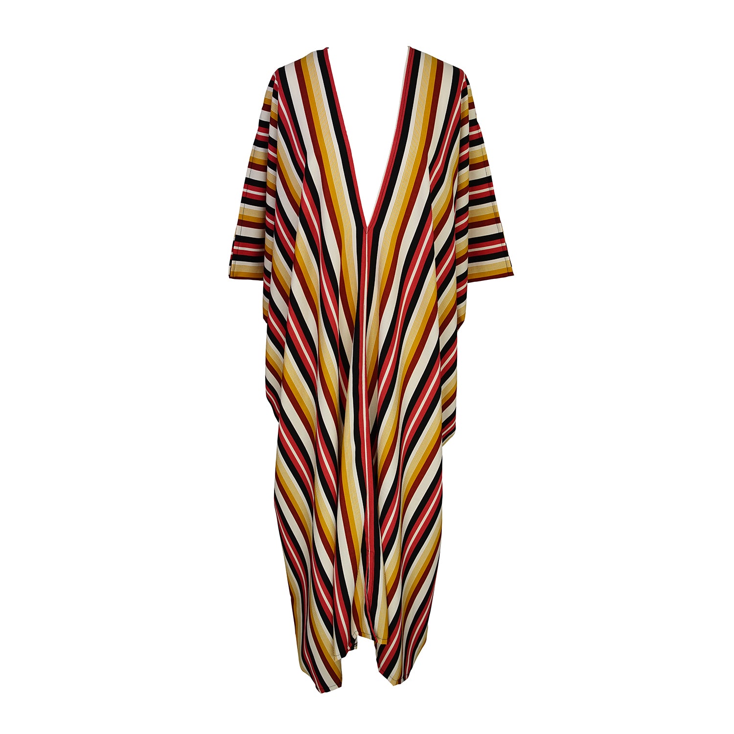 This iconic menswear-inspired stripe caftan dress is  must-have for any fashion-forward individual.