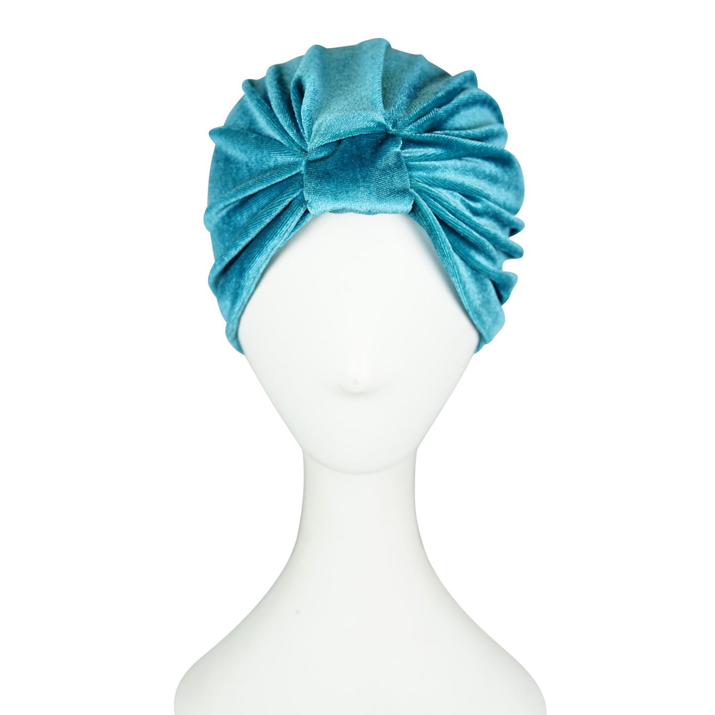 Cyan Velvet Turban