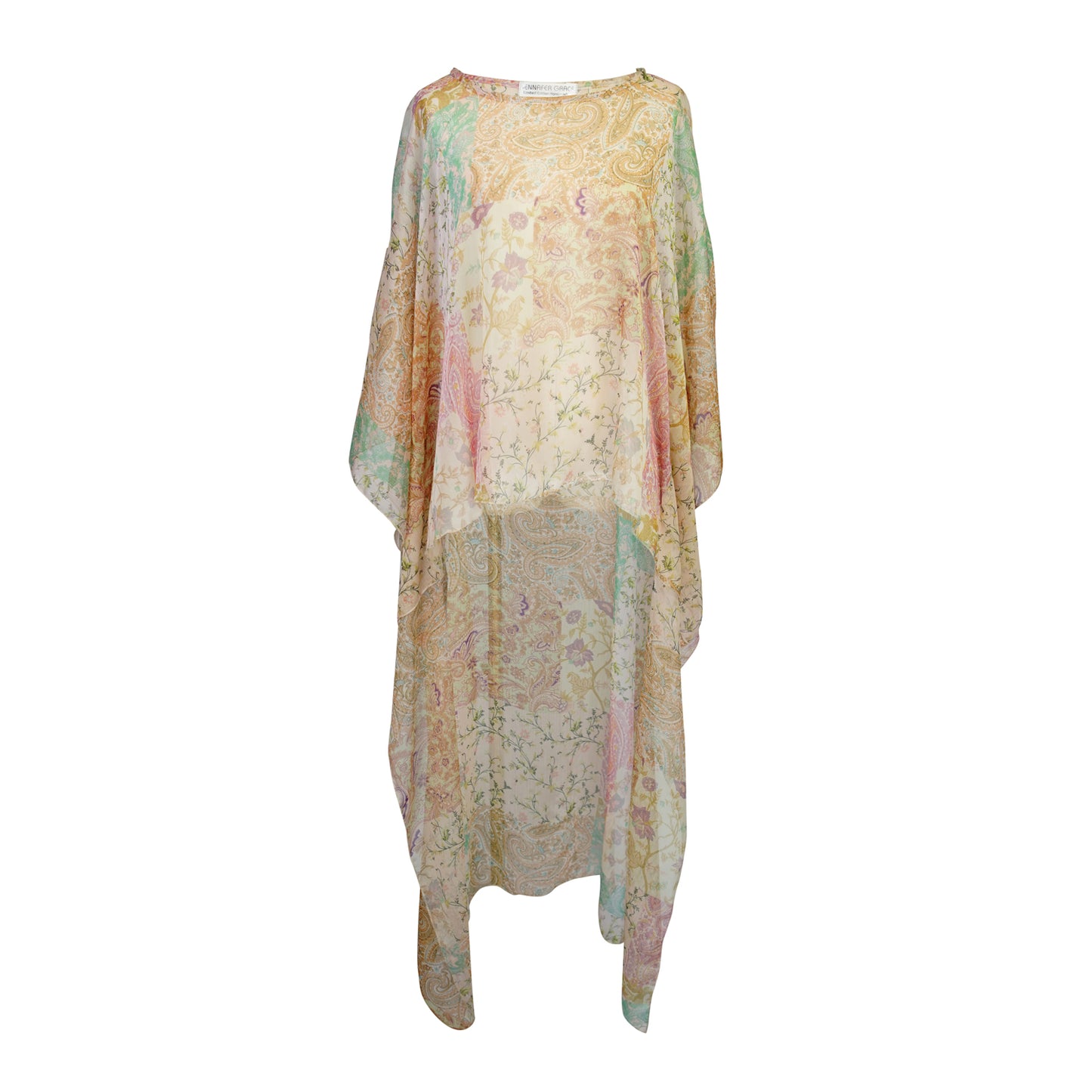 Peachy Poetry Float Scarf Top