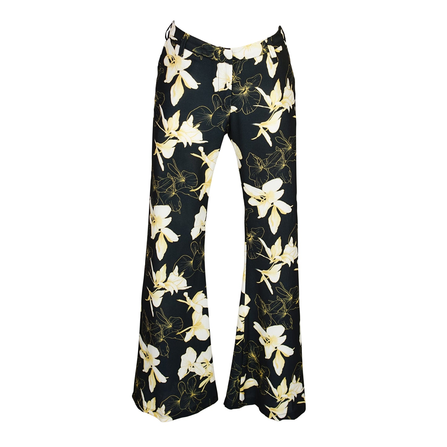 Mareesa Trousers in Lemon Orchid Blossom