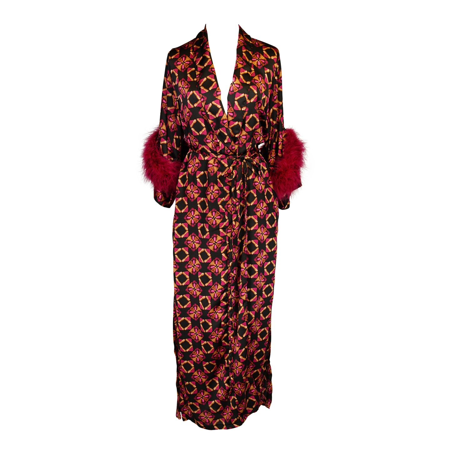 Marlene Wrap Dress in Pele Lounge