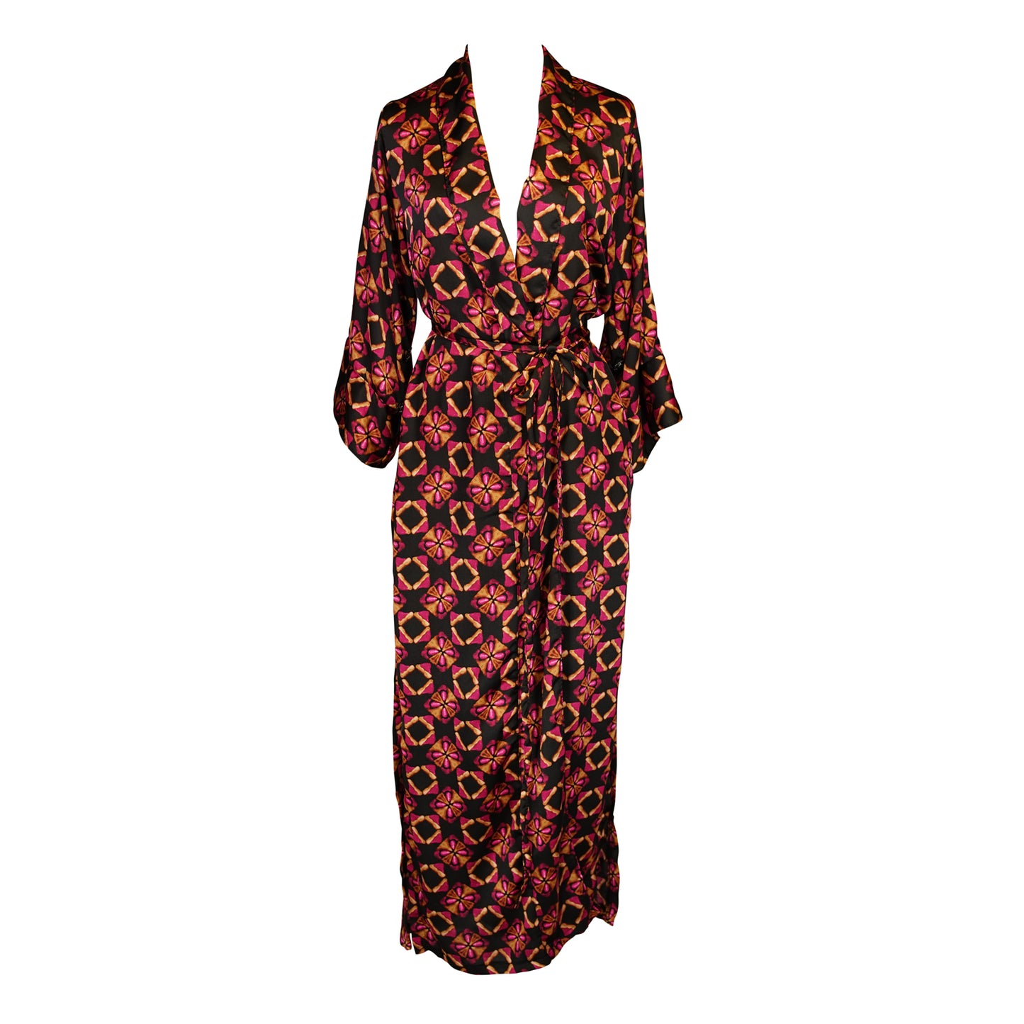 Marlene Wrap Dress in Pele Lounge