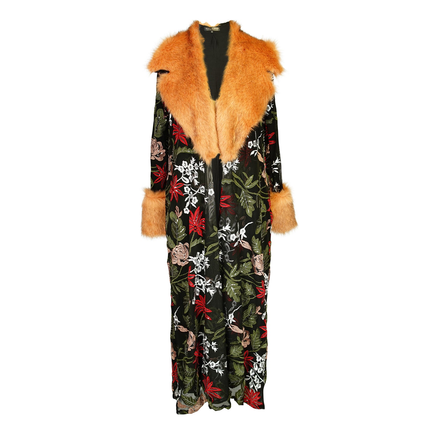 Penny Natura Embroidered Faux Fur Jacket