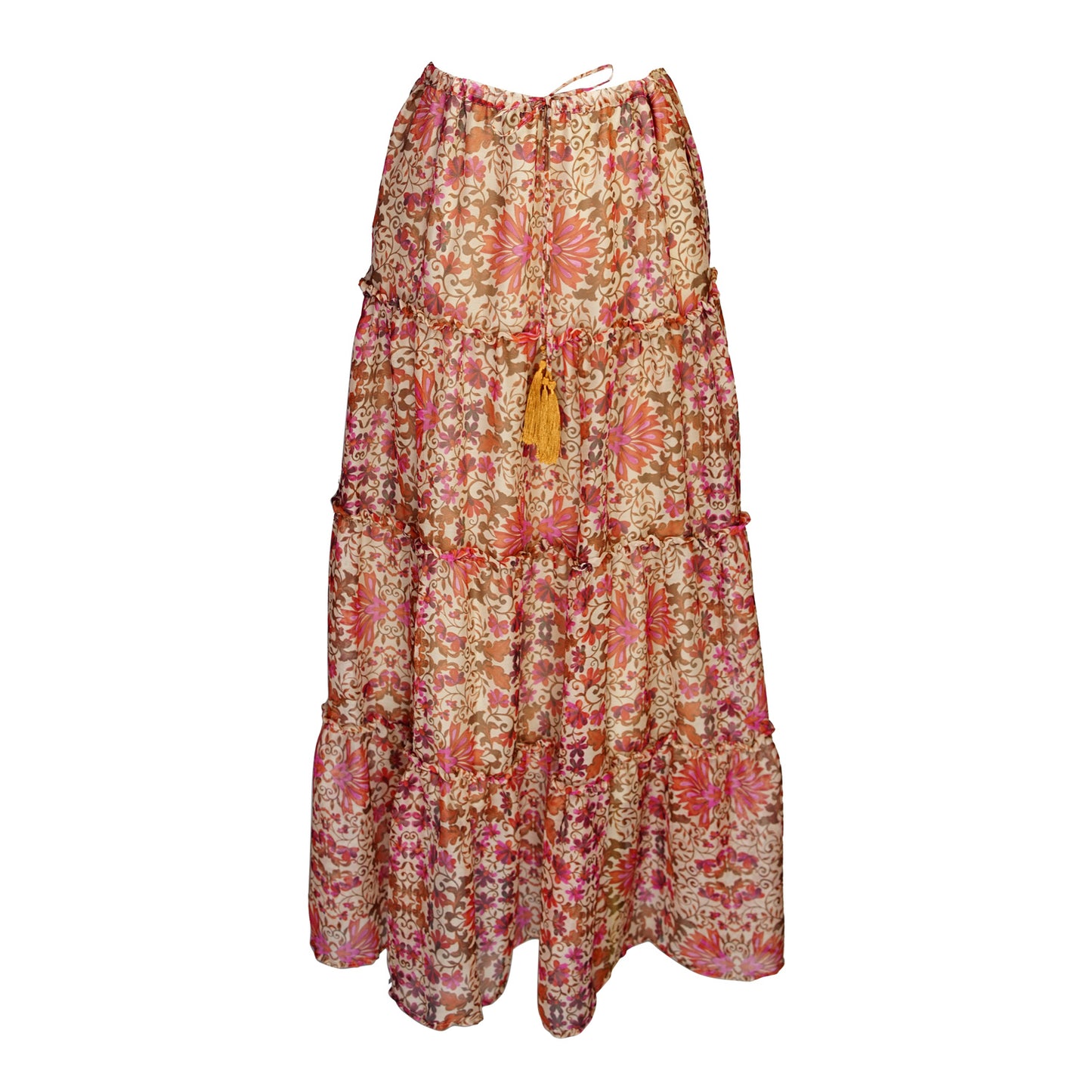 Delilah Two Piece Maxi Skirt Set In Rosewood PRE-ORDER