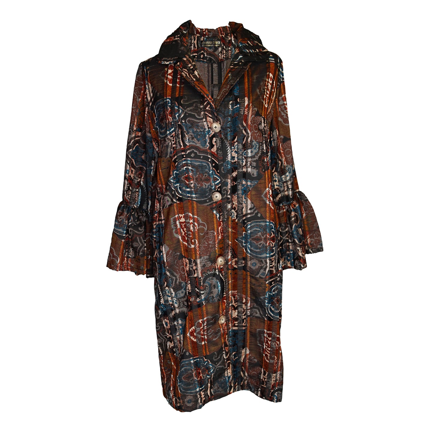 Cordelia Driving Coat in Nomad Tapestry