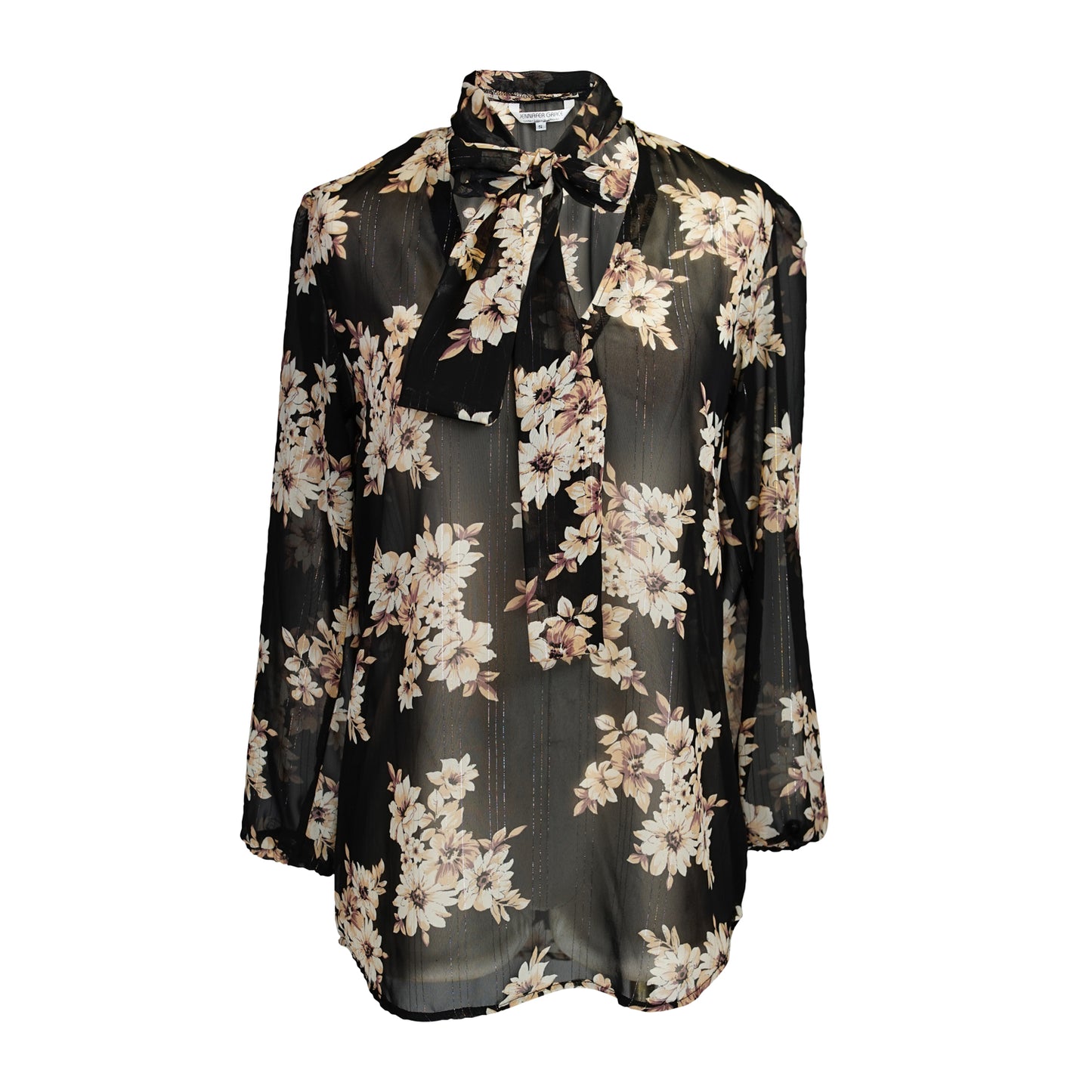 Anjelica Tie Front Top in Liza Flora