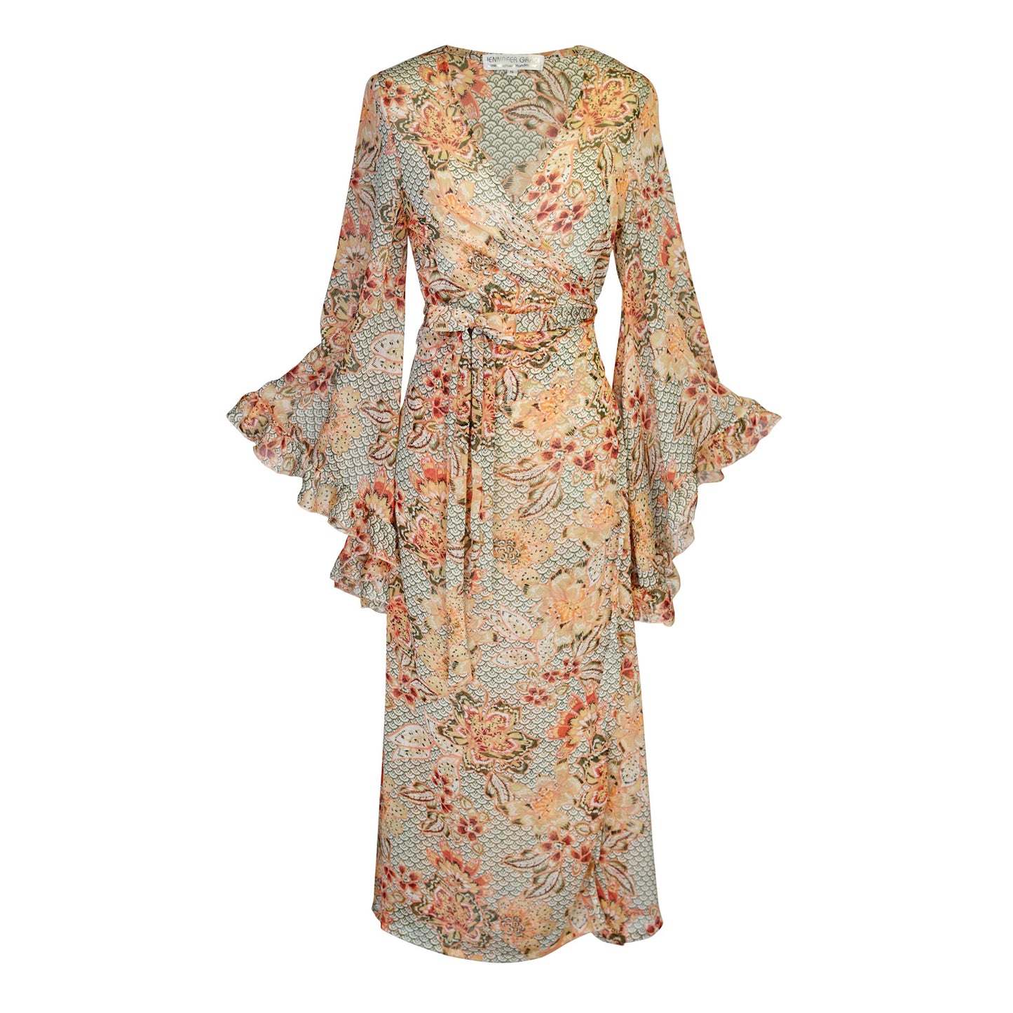 Boogie Muse Wrap Dress in Serpentine Rose
