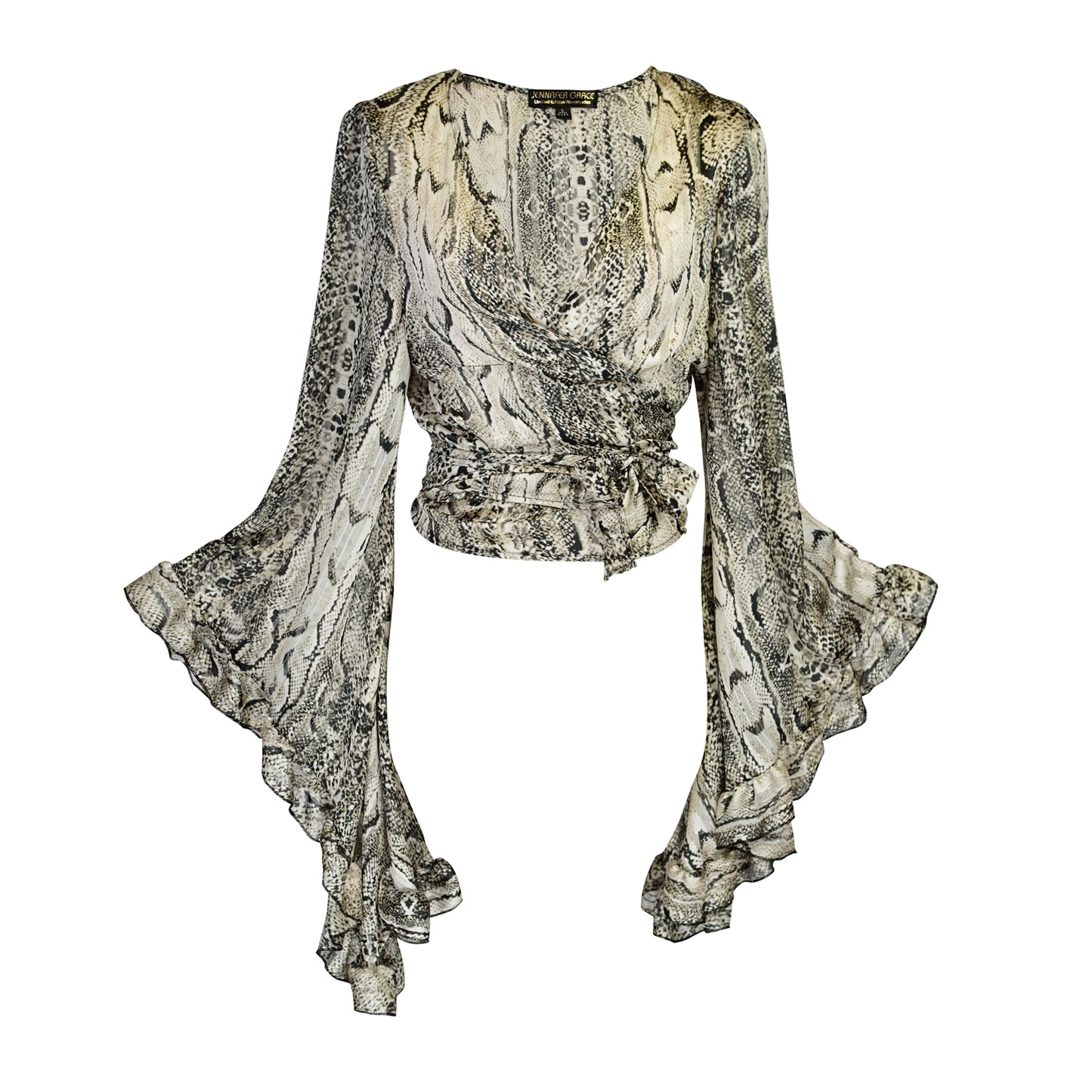 Boogie Muse Wrap Top in Python
